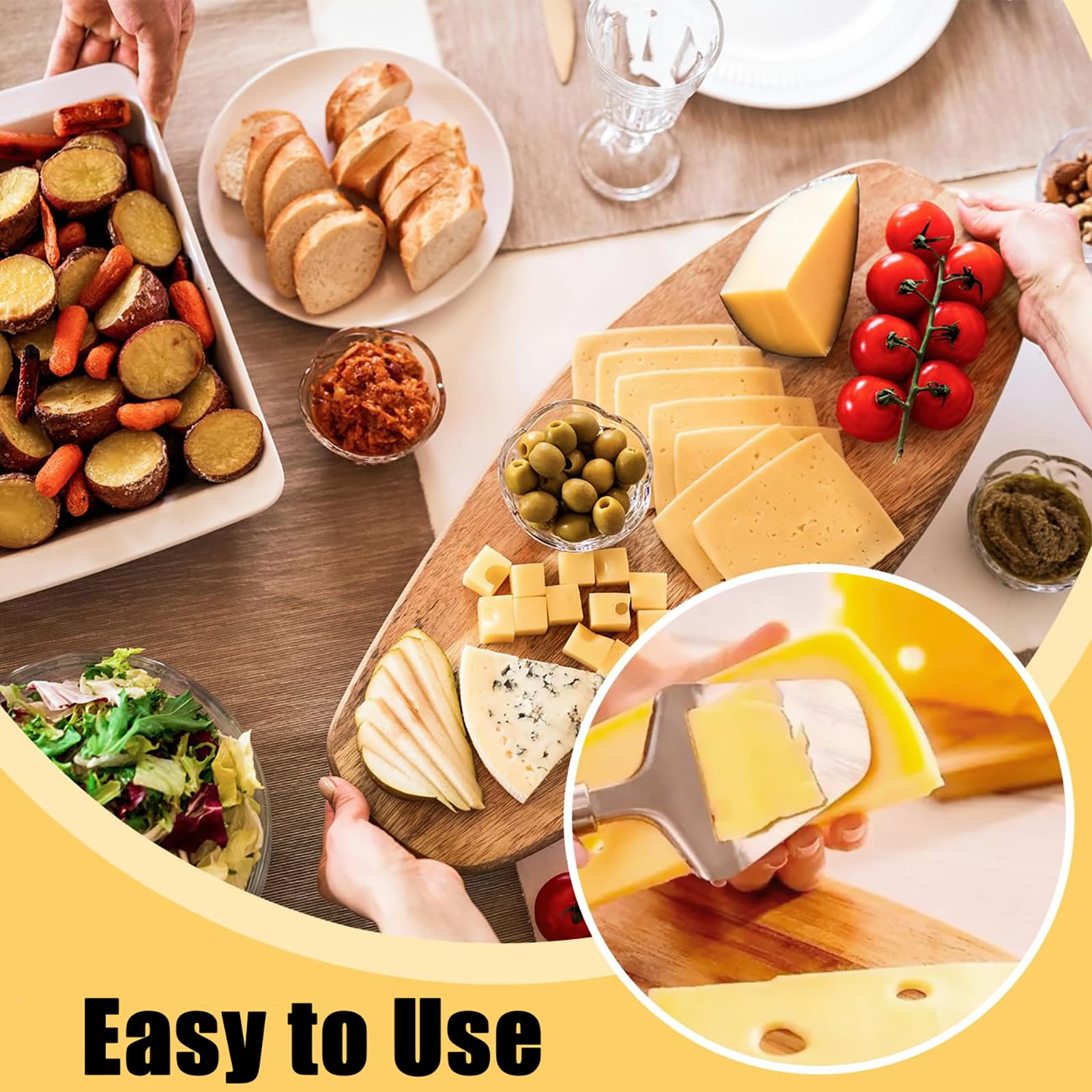 Cortador de Queso Copenhagen Profesional Acero Inoxidable Multifuncional para Queso Duro