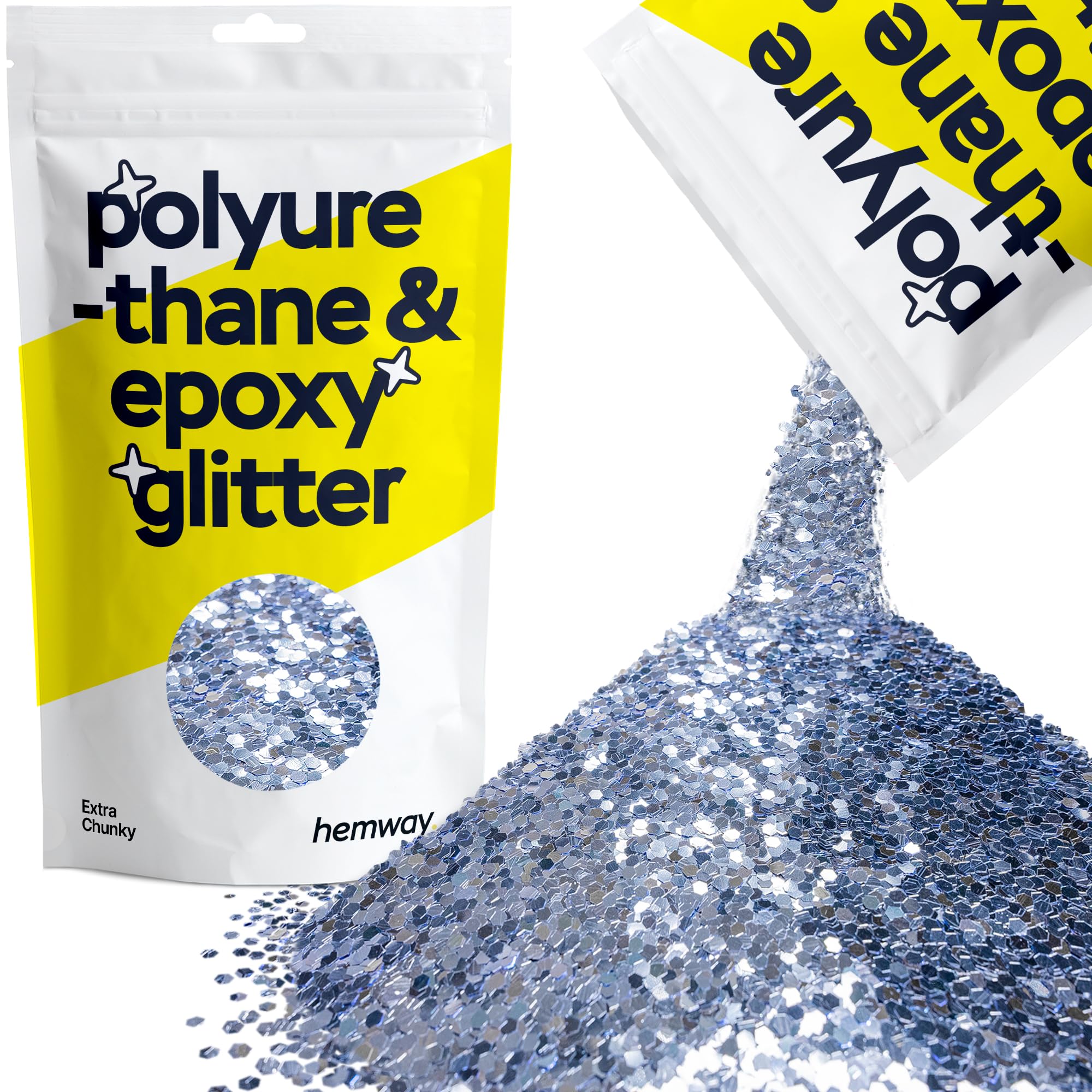 Hemway Resin Glitter Bronze Brown 100g Super Chunky | Polyurethane & Epoxy Glitter for Resin Crafts, Tumblers, Coasters, Floor & Table Art — view 130