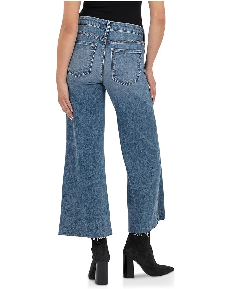 KUT from the Kloth Meg High-Rise Fab Ab Wide Leg Raw Hem - #2 of 2
