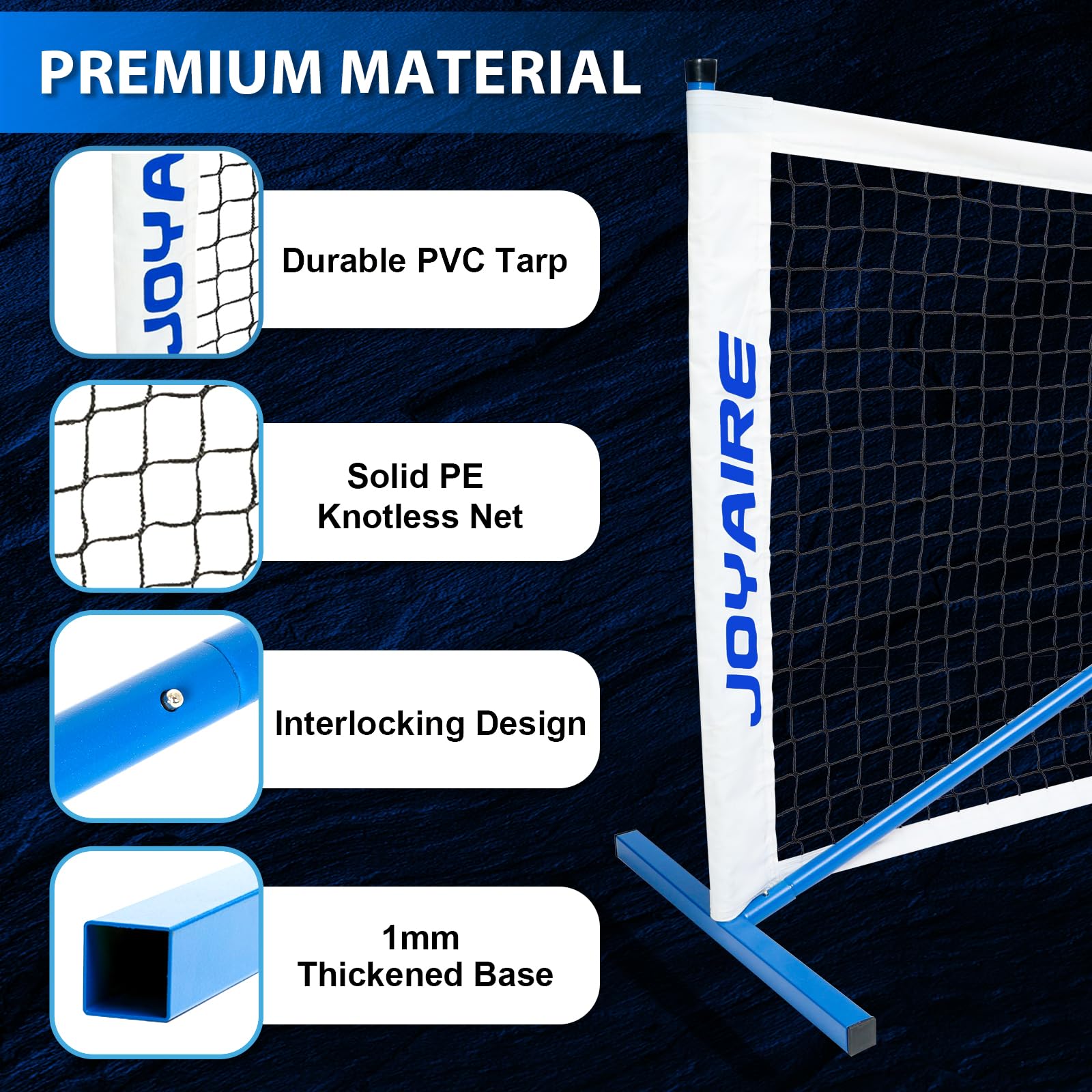 EasyGrip Professional Pickleball Net – Sturdy And Rust-Resistant