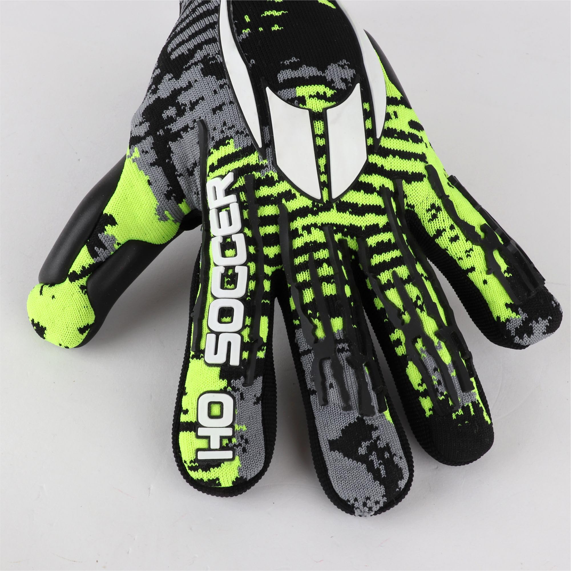 HO Soccer KONTROL Knit RS1 Lime Team Guantes de Portero, Unisex Adulto, Negro/Lima.