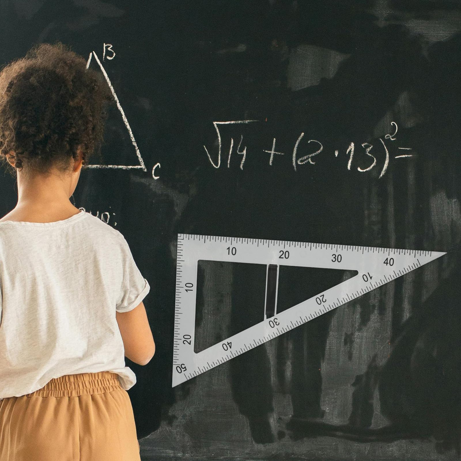 Magnetisches Dreieckslineal aus Abs Kunststoff für Mathematik und Physik mit Transparentem Material und Vielseitigen Zeichenfunktionen im Unterricht