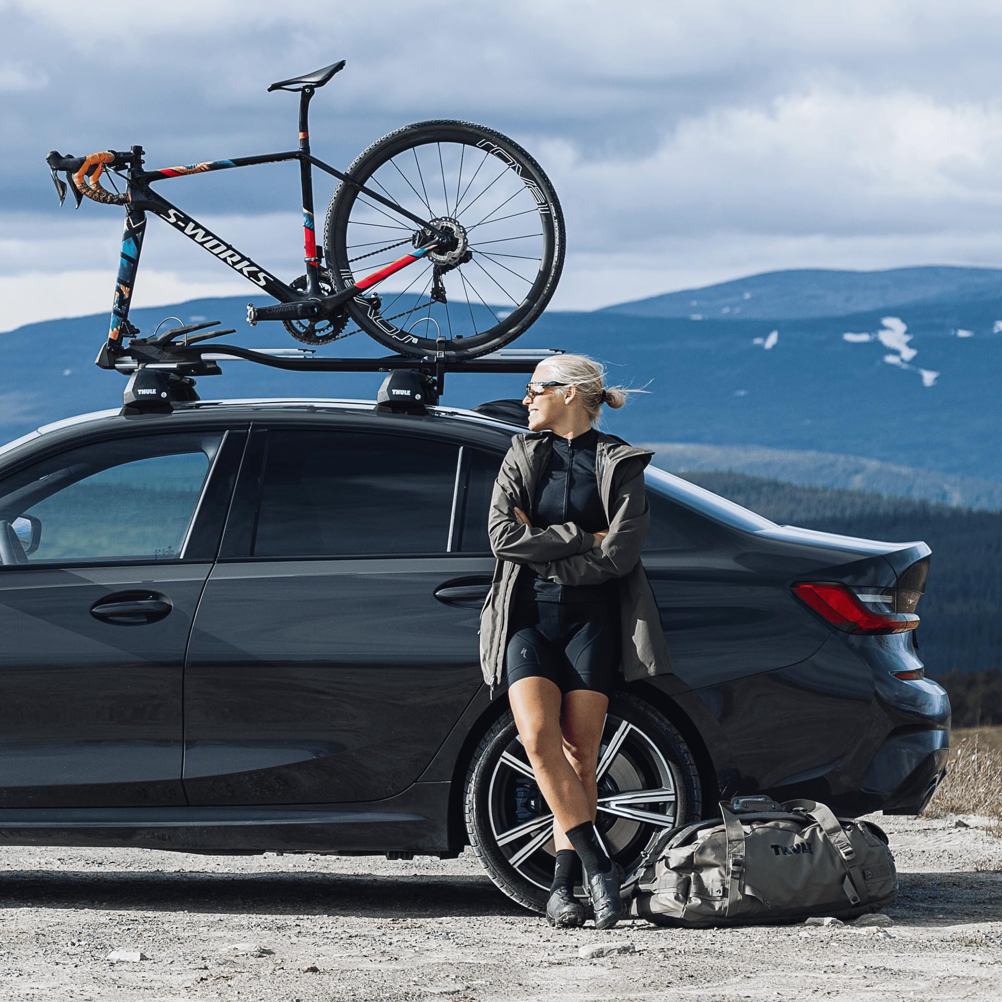 Thule Topride Porte-vélos, Porte-vélos de Toit Black, One-Size