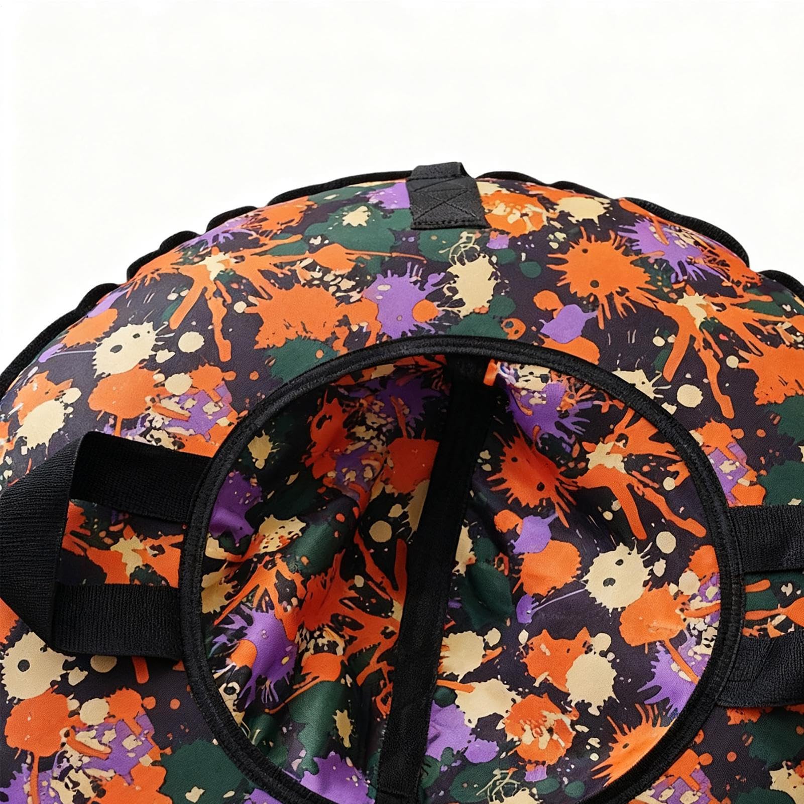 Snow Tube — nadmuchiwane, 41-calowa tratwa PCV uchwytami, zimowe rurki śnieżne dla dzieci i dorosłych, zjeżdżalnia na świeżym powietrzu wytrzymałego materiału, wakacyjna na kempingu