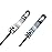 DEER U Road Mountain Bicycle MTB Wheel Hub Front and Rear Skewers Quick Release Clip Bolt Lever Axle QR 145/180 mm, a Pair (Silver)
