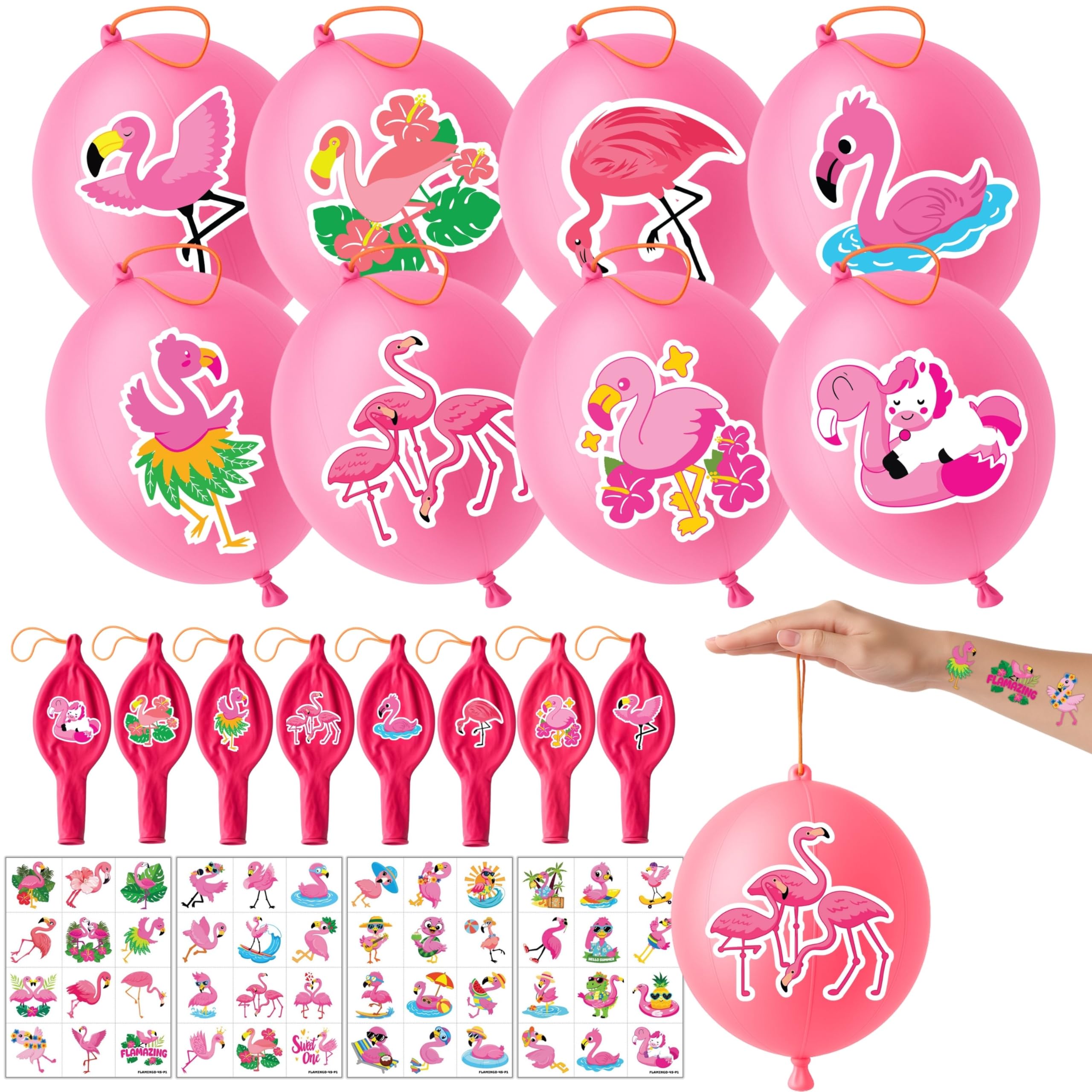 72 PCS Flamingo Party Favors for Boys Girls