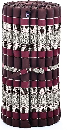 Miniatura 4 de Leewadee - Colchón de piso plegable - Futón japonés enrollable - Tatami de triple pliegue - Cama de piso para invitados - Colchón para camping -