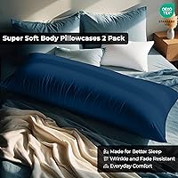 Vista 205 de Royale Linens Paquete de 2 fundas de almohada de tamaño estándar de 20 x 26 pulgadas, microfibra 1800, fundas de almohada de cama, resistentes a