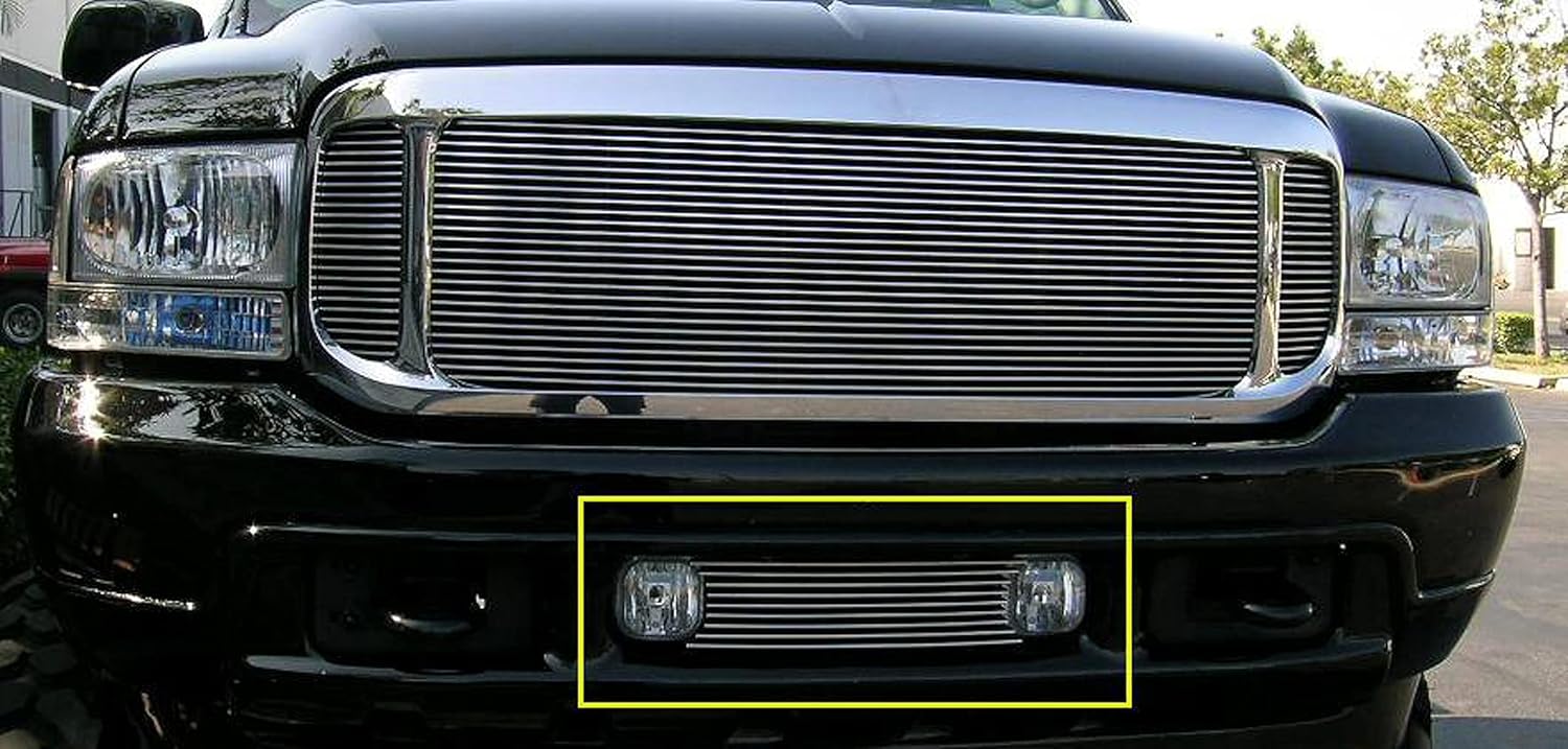 T-Rex 25567 Horizontal Aluminum Polished Finish Billet Bumper Grille Bolt-on for Ford Super Duty Excursion