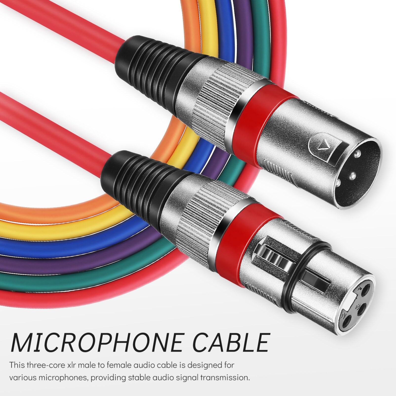 Veemoon 1 Juego De Cable De Audio Para Micrófono Cable De Micrófono Xlr Macho A Hembra Para Altavoz Cable De Micrófono Cables De Micrófono Cables Xlr Mezclador Xlr Cable De Micrófono Para