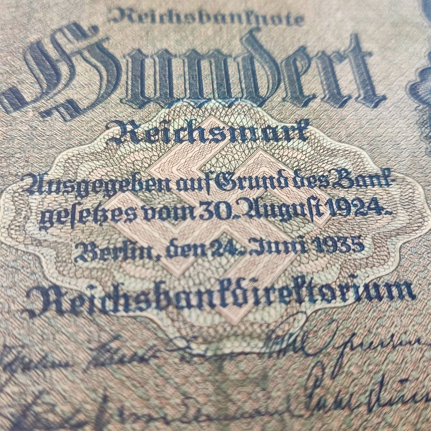IMPACTO COLECCIONABLES | Collezione di 4 Banconote del Reichsmark Tedesco (1929-1935) | Testimoni della Seconda Guerra Mondiale e dell’economia dell’Epoca | Include Certificato di Autenticità
