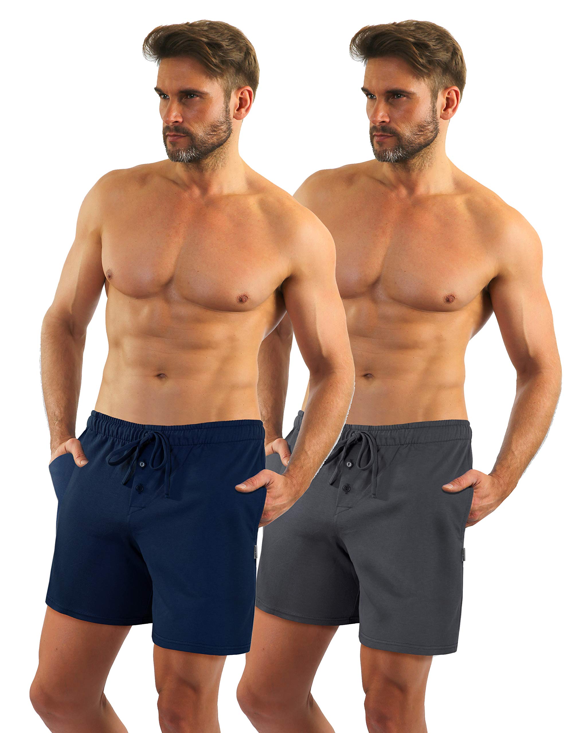 sesto senso Pantaloncini Pigiama Uomo Pantaloni Corto Cotone Shorts Confezione da 1-2 Pezzi