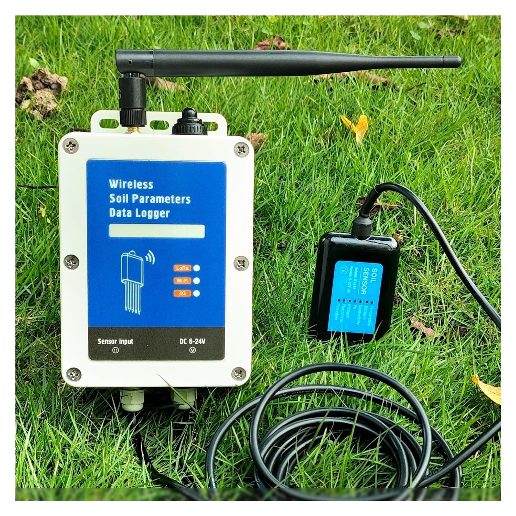 Niskie Zużycie Wilgotność Gleby Temperatura EC PH NPK Czujnik 7 W 1 WiFi Lub 4G Rejestrator Danych Tester Z Wbudowaną Baterią DokłAdny I Niezawodny(CWT-Soil-DL-WiFi)