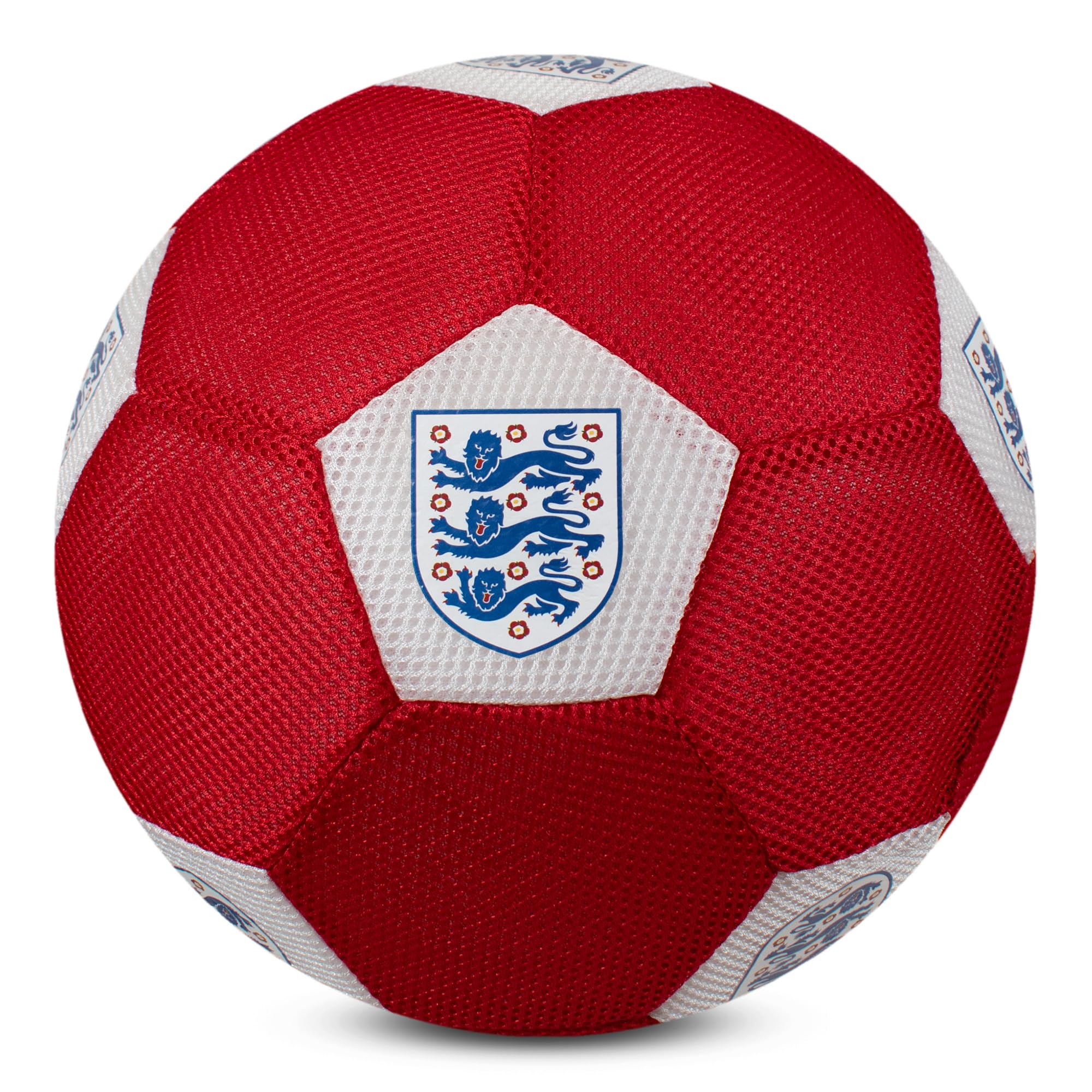 Hy-Pro Officially Licensed England FA Giant 14in Mesh Ball - Soft & Bouncy Lightweight Multi-Sport Ball for Indoor and Outdoor Football Games - With Logo and Club Colours