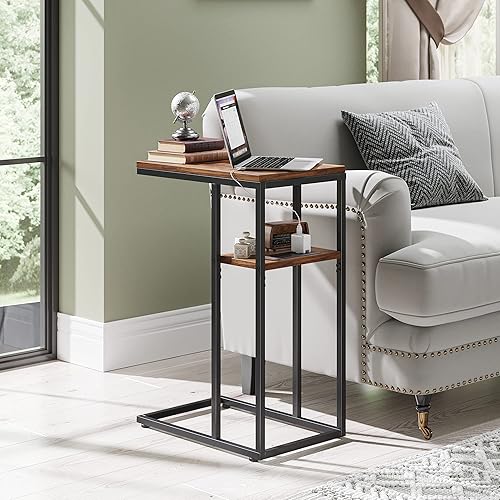 Miniatura 8 de CubiCubi Escritorio para computadora de 32 pulgadas, para oficina en casa, portátil, mesa de estudio con mesa auxiliar