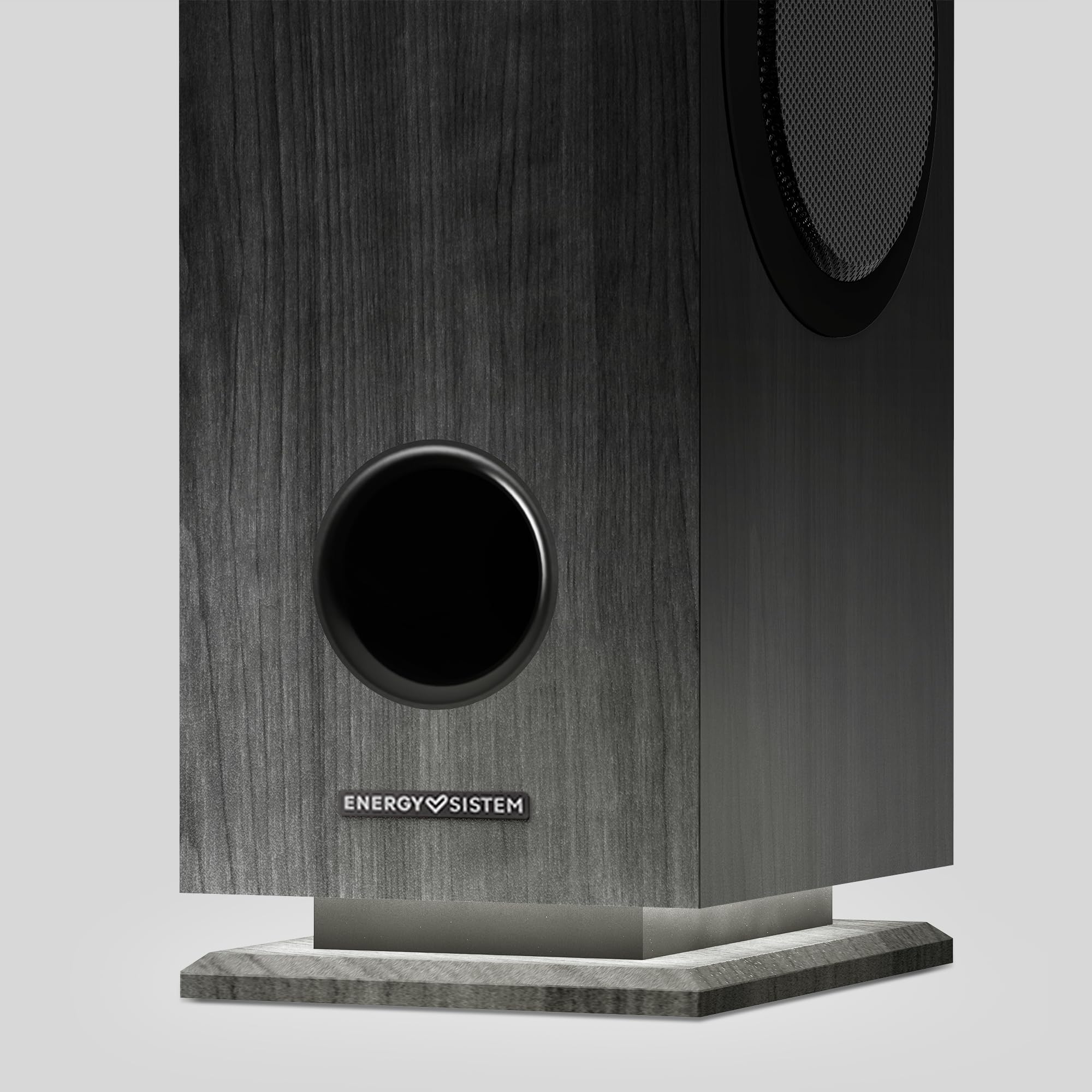 Energy Sistem Tower 7 100 W True Wireless Sound Tower z wyświetlaczem światła otoczenia, USB/MicroSD, Bluetooth, FM - czarna