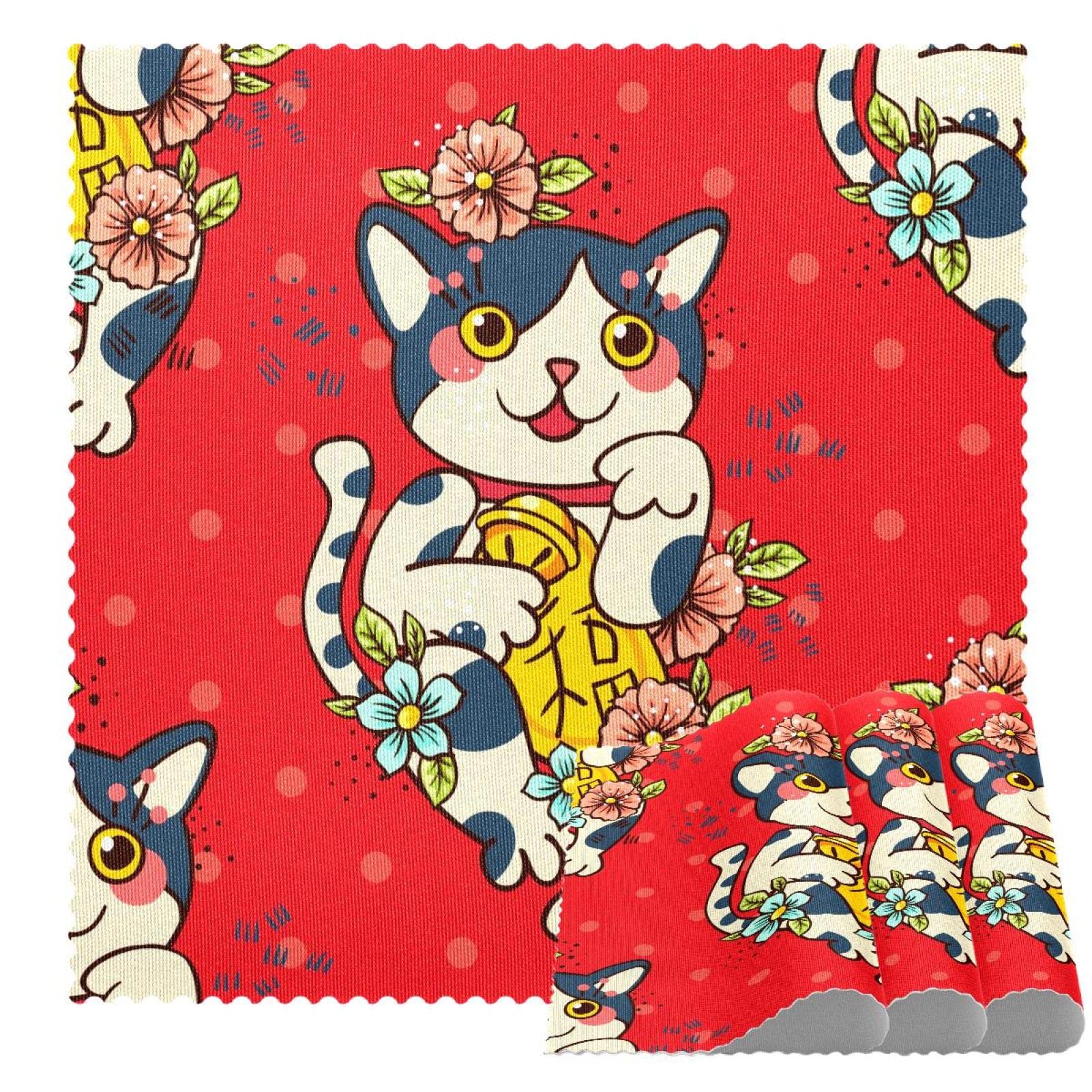 Sets de table chat japonais pour éviter taches et brûlures de vaisselle