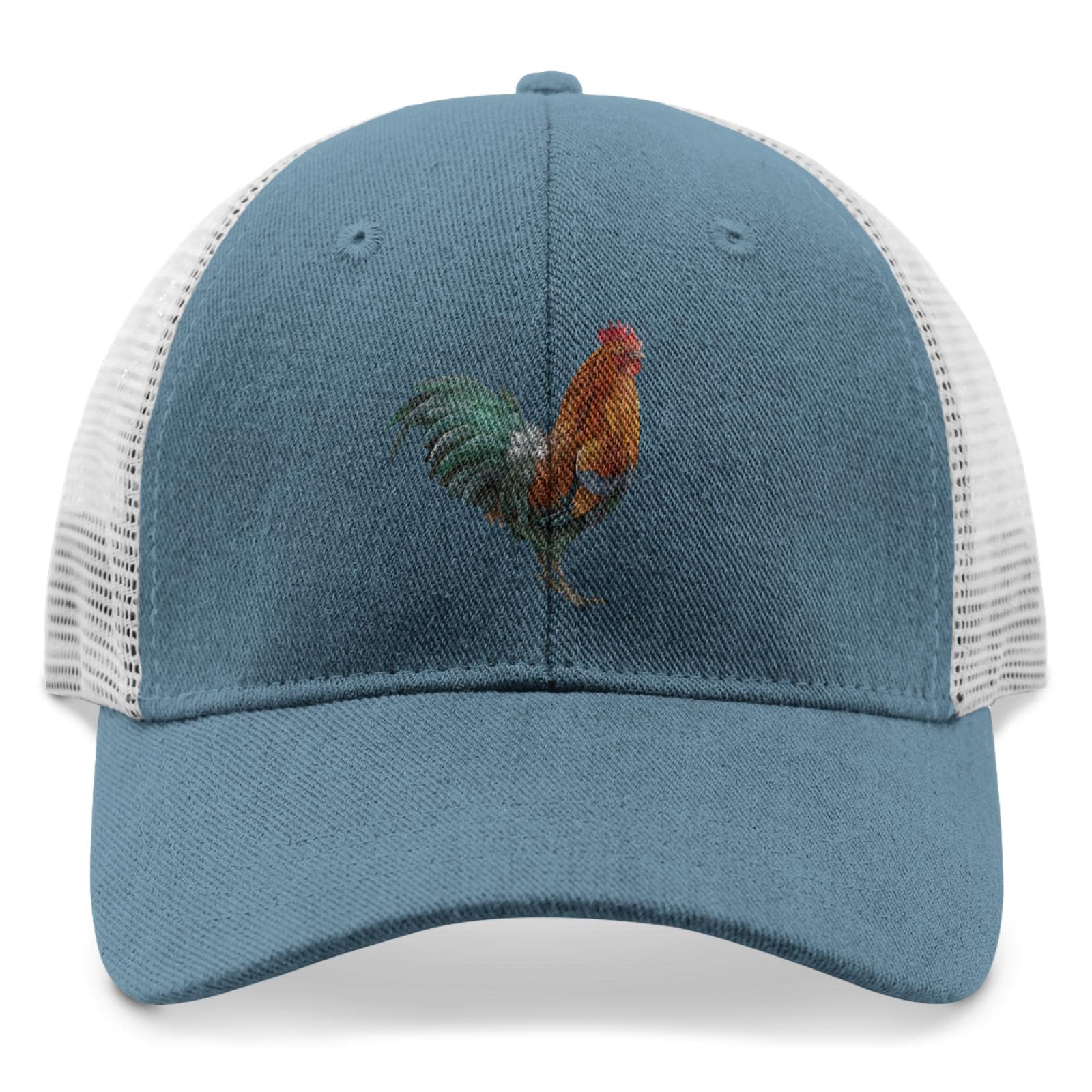 InzimoBaseball Hats Rooster Cock Dad Hat for Men Fashion Camo Mesh Snapbacks