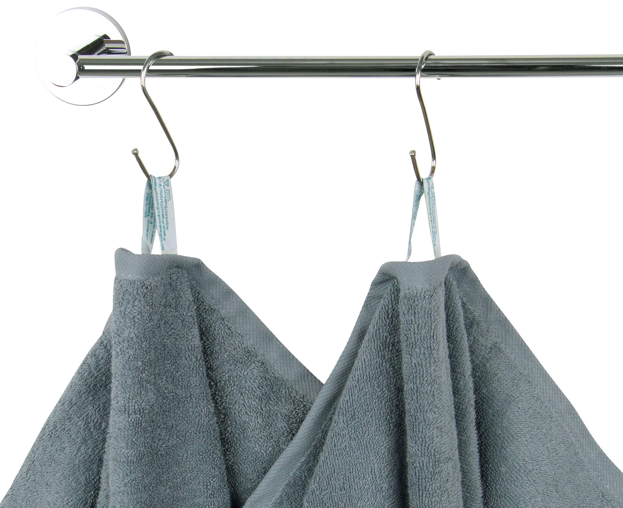 ZOLLNER Zestaw 6 Ręczników 100% Bawełna 50x100 cm 520g/m2 ÖkoTex Szare