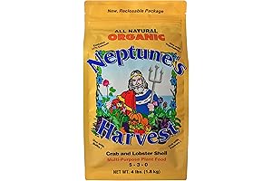 Neptune's Harvest Crab & Lobster Shell Fertilizer, Enriches Soil with Calcium