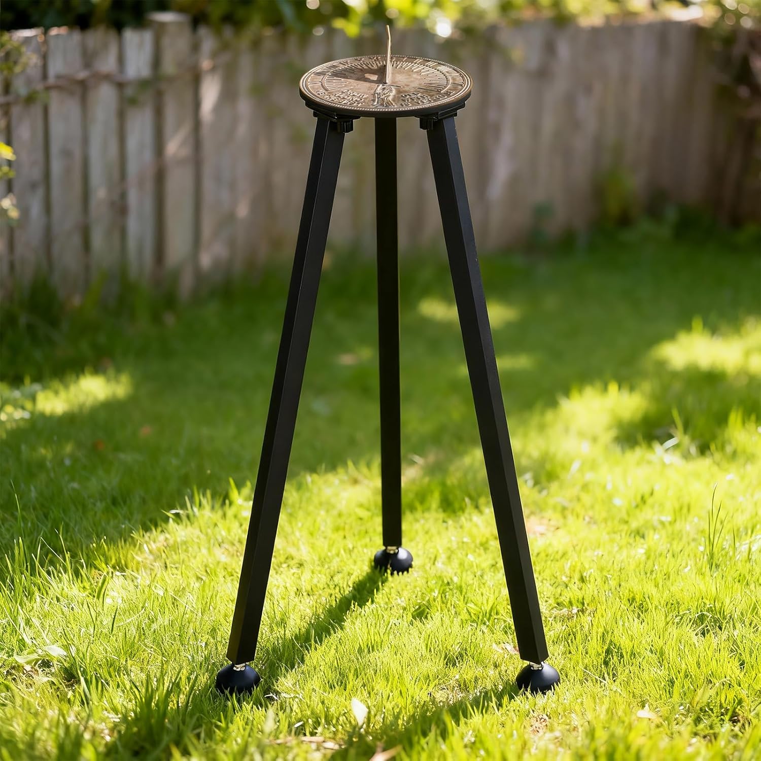 Blulu Metal Foundry Outdoor Plinth Sundials Pedestal Home & Outdoor 22" Garden Sundial Stand(Sundial NOT Included)