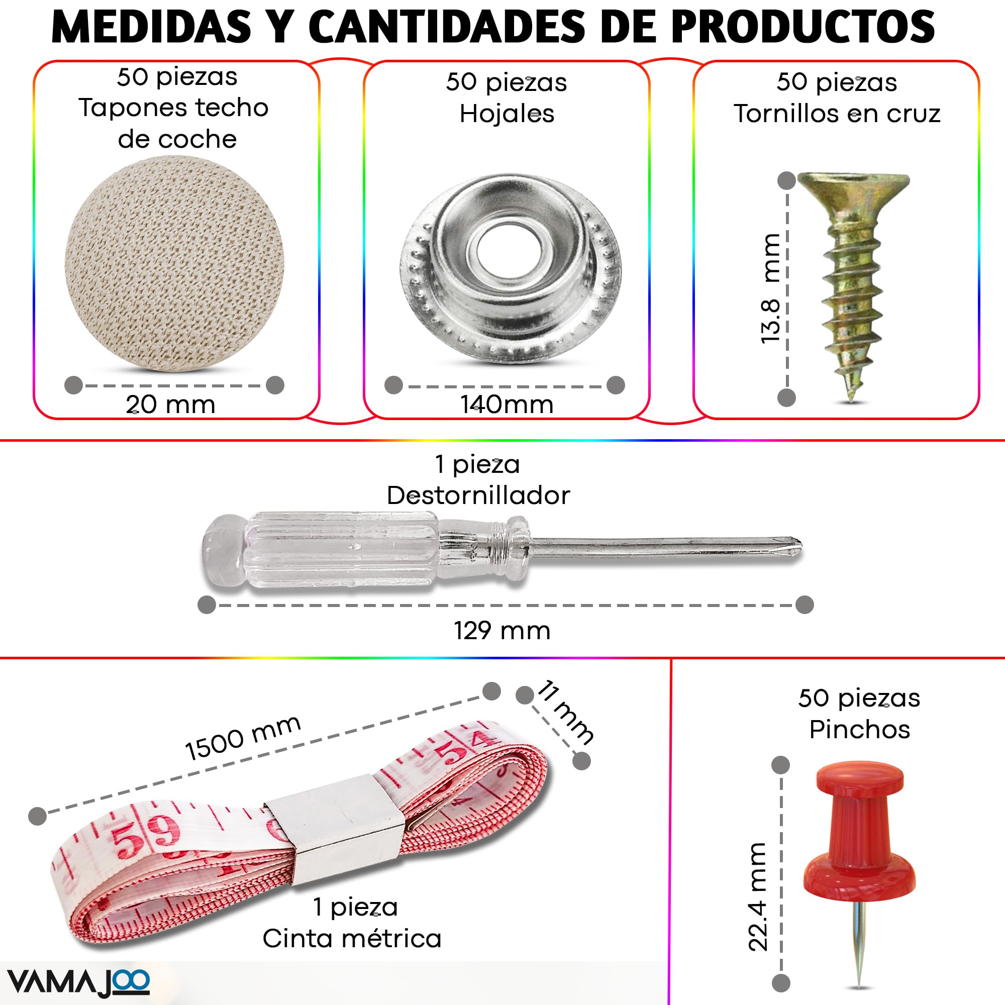 Kit Riparazione Cielo Auto - Bottoni Universali Per Tetto Auto Con Strumenti Inclusi - Foto 7