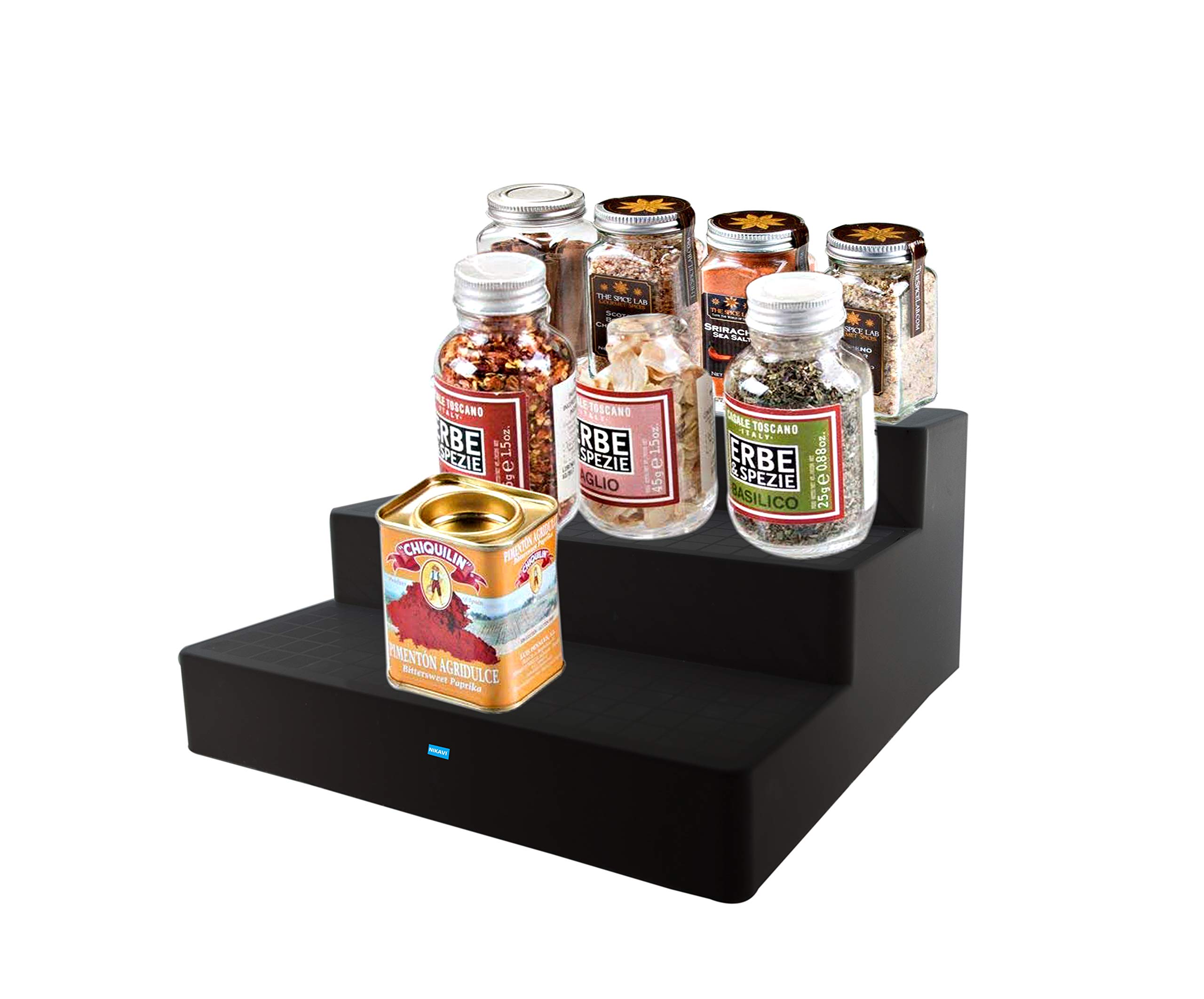 NIKAVI Plastic Organizer, 8.8" x 10.1" x 3.5" inches, Black,3 -Tier. (B07JB4VT57) Amazon Price History, Amazon Price Tracker