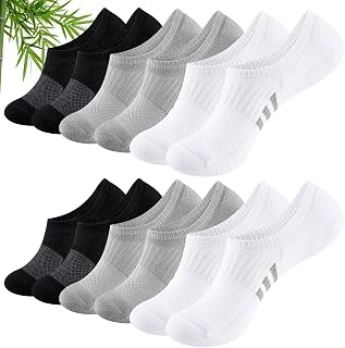 Bamboo Fiber Invisible Sports Socks Women 35-38 39-42 Womens Sports Low Socks Summer,Padded Running Socks Breathable Antibacterial.A Gift For Both Men And Women