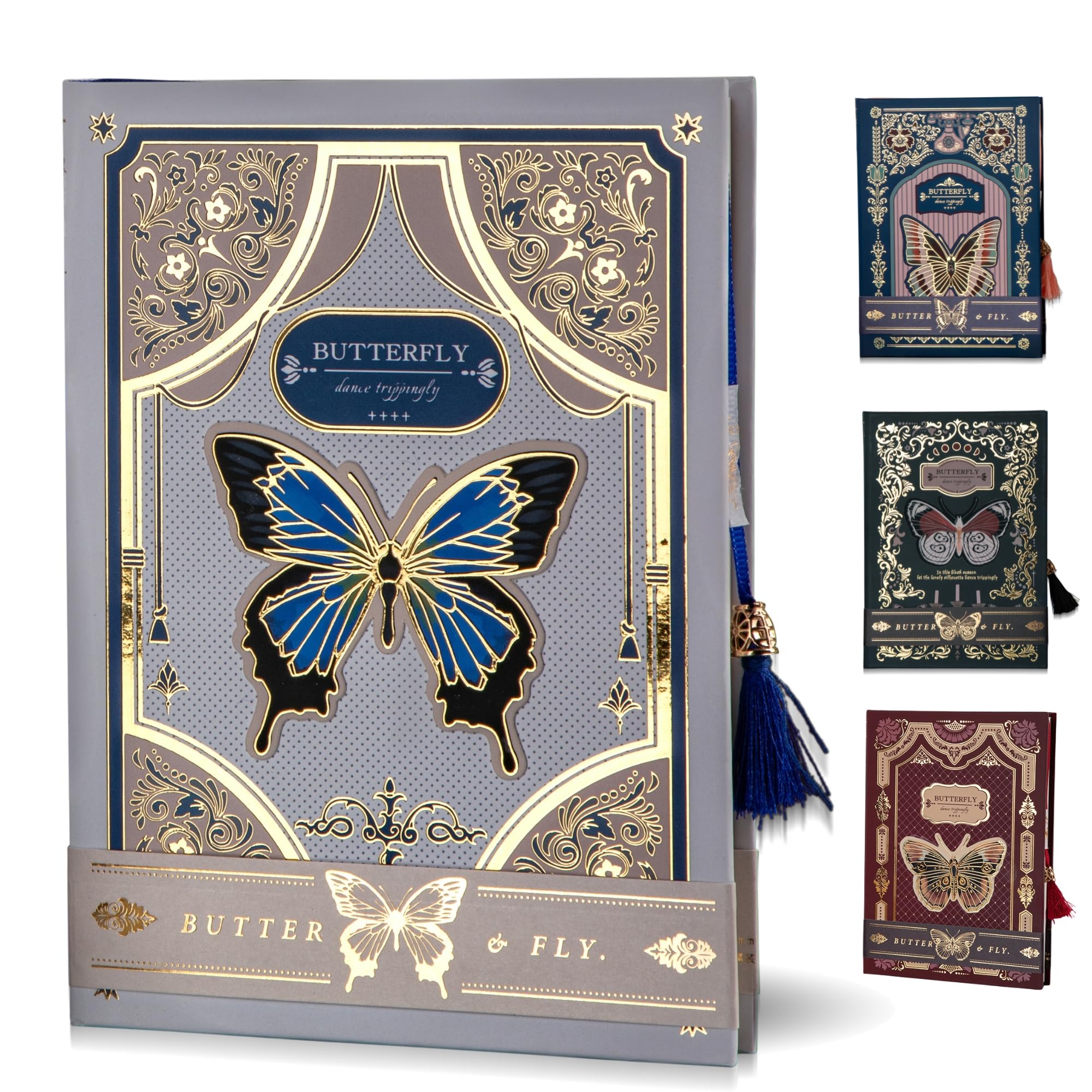 JanYooA5 Journal Notebook Hardcover Notebooks Executive Diary with Premium Thick Paper and Bookmark, Vintage Journal for Women Men School Office Home School, White