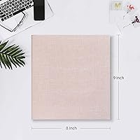 Vista 2 de Mublalbum Álbum de Fotos Pequeño 4x6 200 Fotos Cubierta de Lino Libro de Fotos con Bolsillos Horizontales para Familia, Boda, Bebé y Aniversario