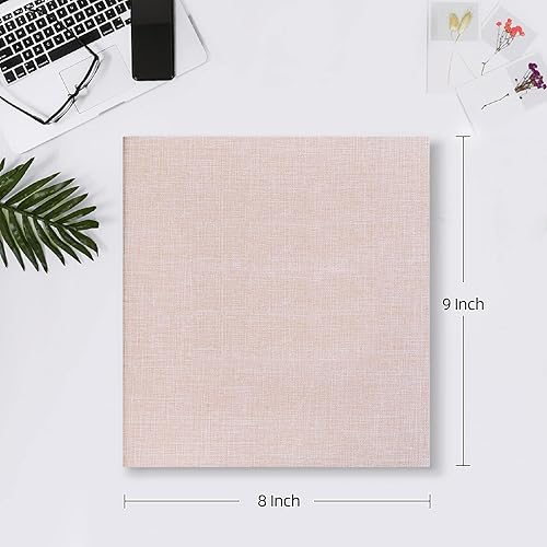 Miniatura 2 de Mublalbum Álbum de fotos pequeño de 4 x 6 pulgadas, 200 fotos, cubierta de lino, libro de fotos con bolsillos horizontales para familia, boda, bebé