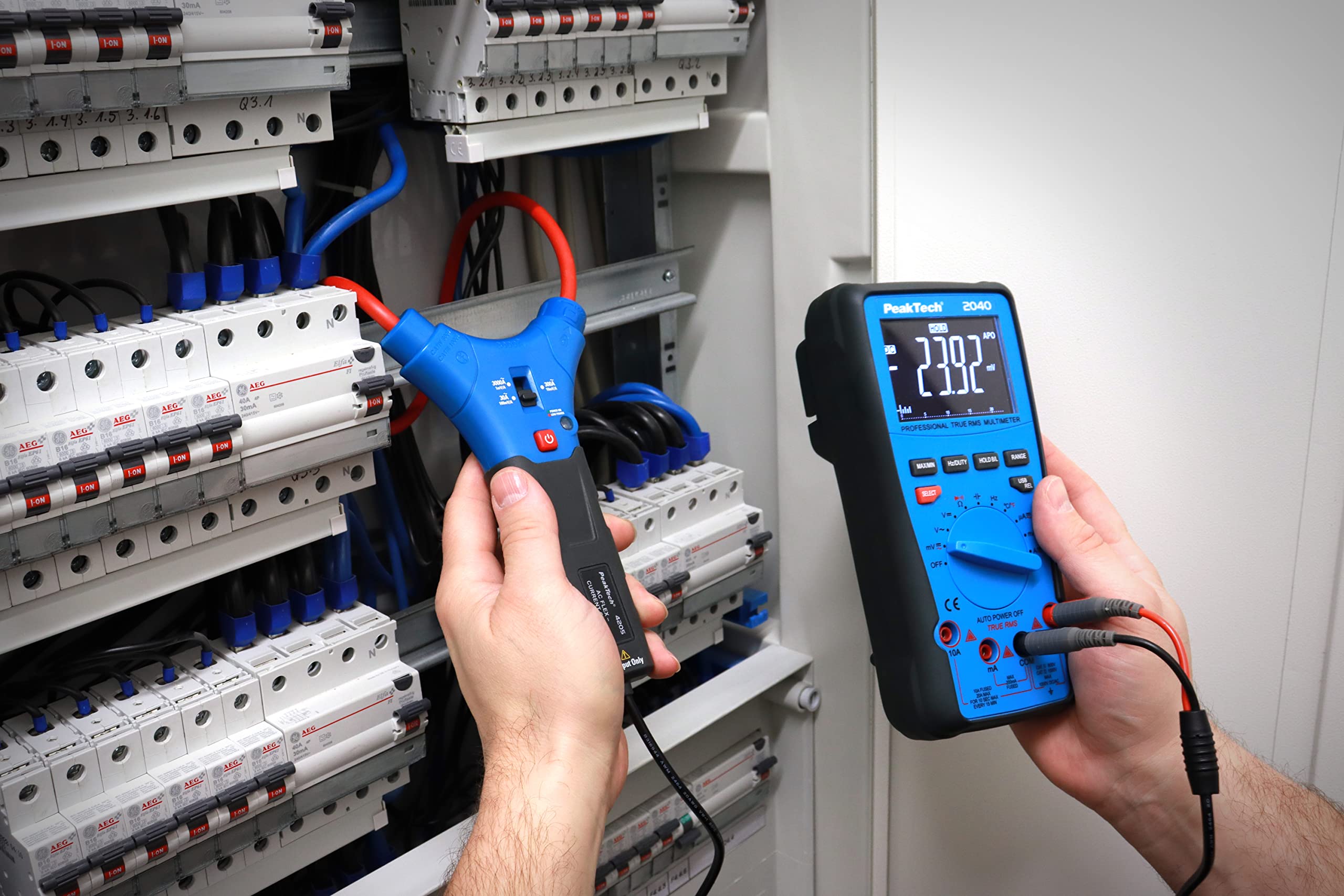 P 4250 PEAKTECH - Adaptador de pinza de corriente AC/DC | cable: 9mm; I DC: 60A; PKT-P4250 | Transfer Multisort Elektronik Perú