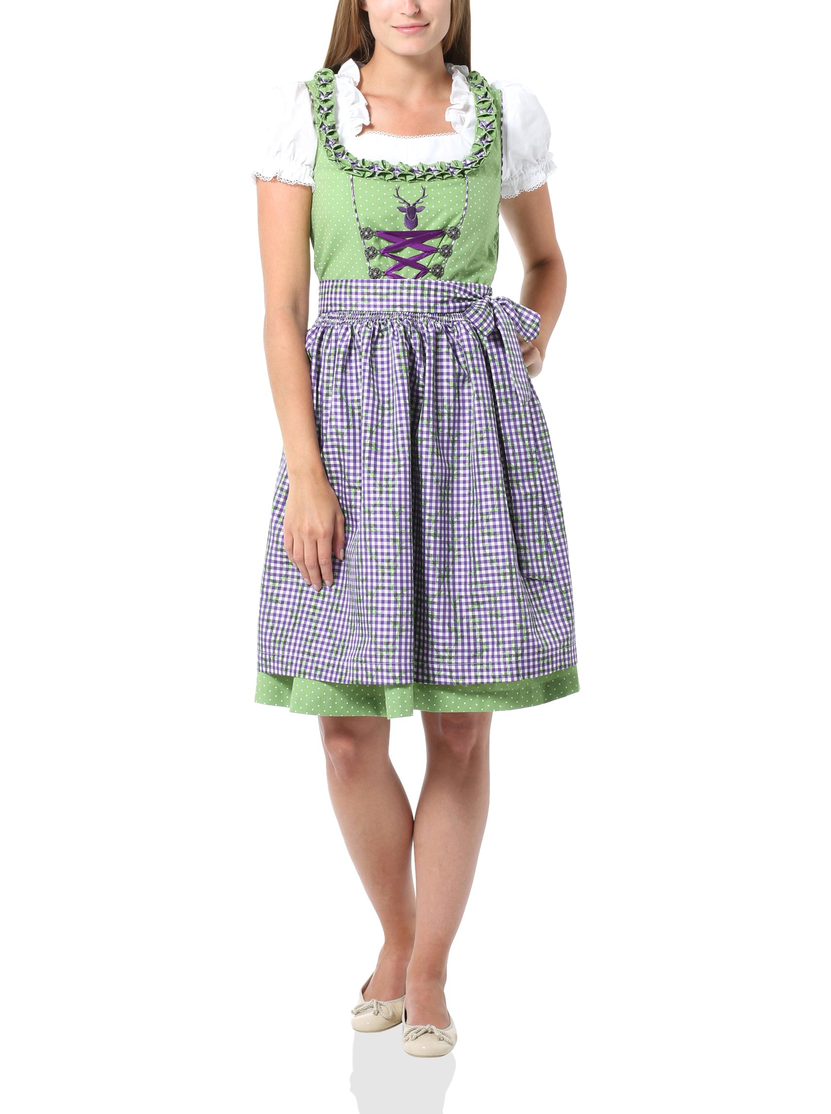 Berydale Women's Knee-Length Dirndl (3-Piece) Traditional Dress