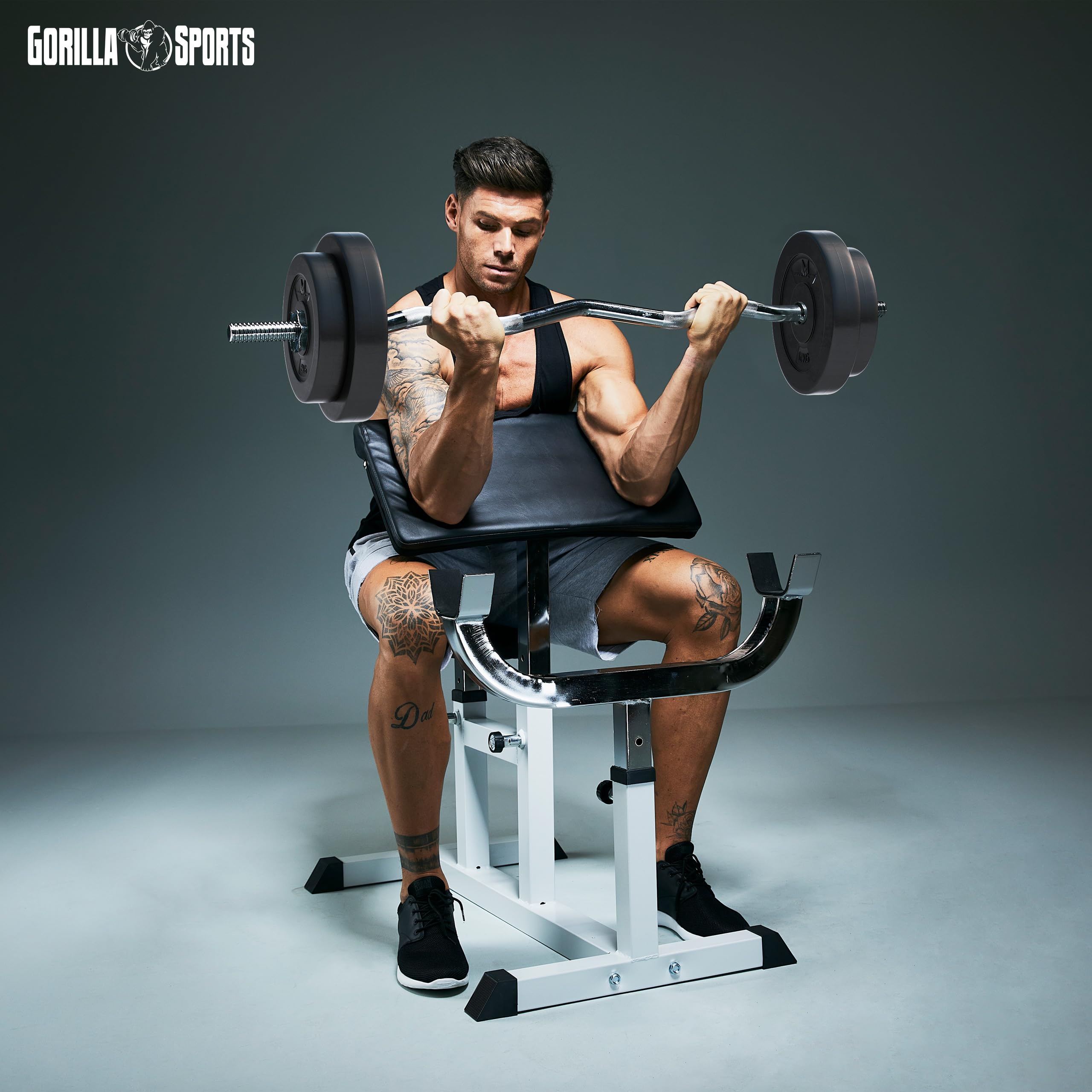 GYRONETICS® Disques de Poids - 30 kg Set, 2x5 kg + 2x10 kg, Diamètre 25 mm, Plastique, Noir - Disques d'Haltères, Ensemble de Plaques, Musculation, Haltérophilie, Fitness, Équipement de Gym, Domicile