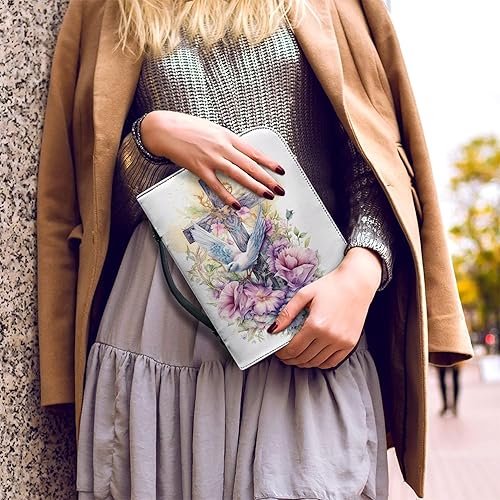 Miniatura 3 de Bengbobar Fundas para la Biblia para mujer, bolsa impermeable para la Biblia, colibrí, de piel sintética, para hombre, funda de transporte de la