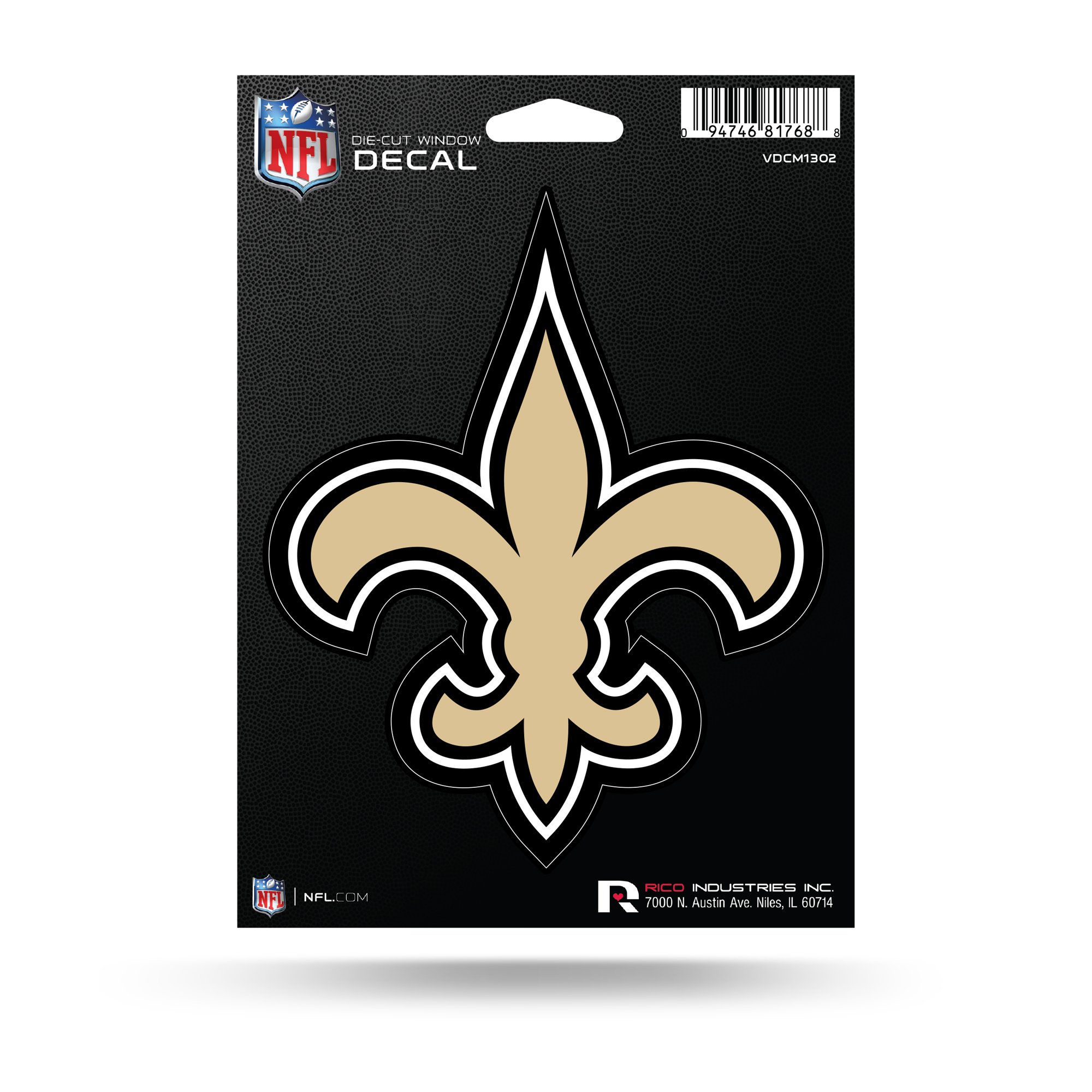 Rico Industries NFL Football New Orleans Saints Medium Die Cut Decal 5.00