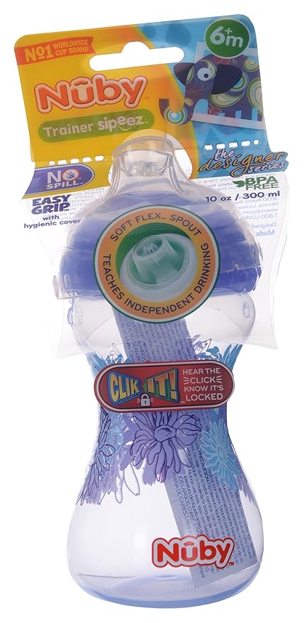 Nuby 300ml Sipper Bottle (Purple)