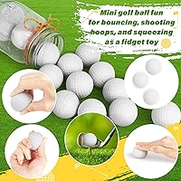 Vista 3 de Bolas de estrés de golf mini Hxezoc, 20 paquetes, pelotas de espuma de golf, pelotas deportivas pequeñas de apretar, ansiedad, juguete a granel