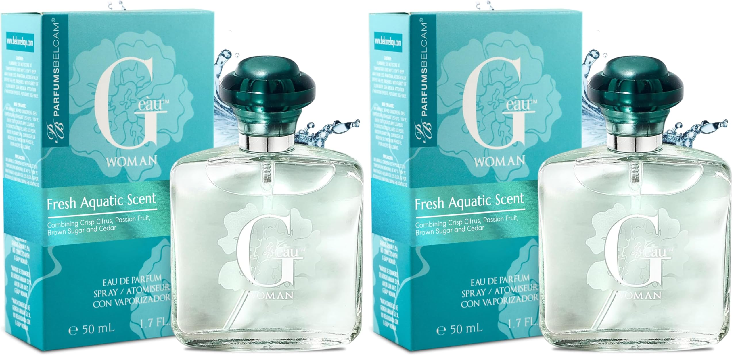 Parfums Belcam G Eau Woman, Our Version of a Designer Eau de Parfum Spray,1.7 Fl Oz (Pack of 2)