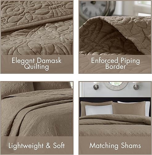 Miniatura 4 de Madison Park Juego de ropa de cama hipoalergénica para todas las estaciones con fundas a juego