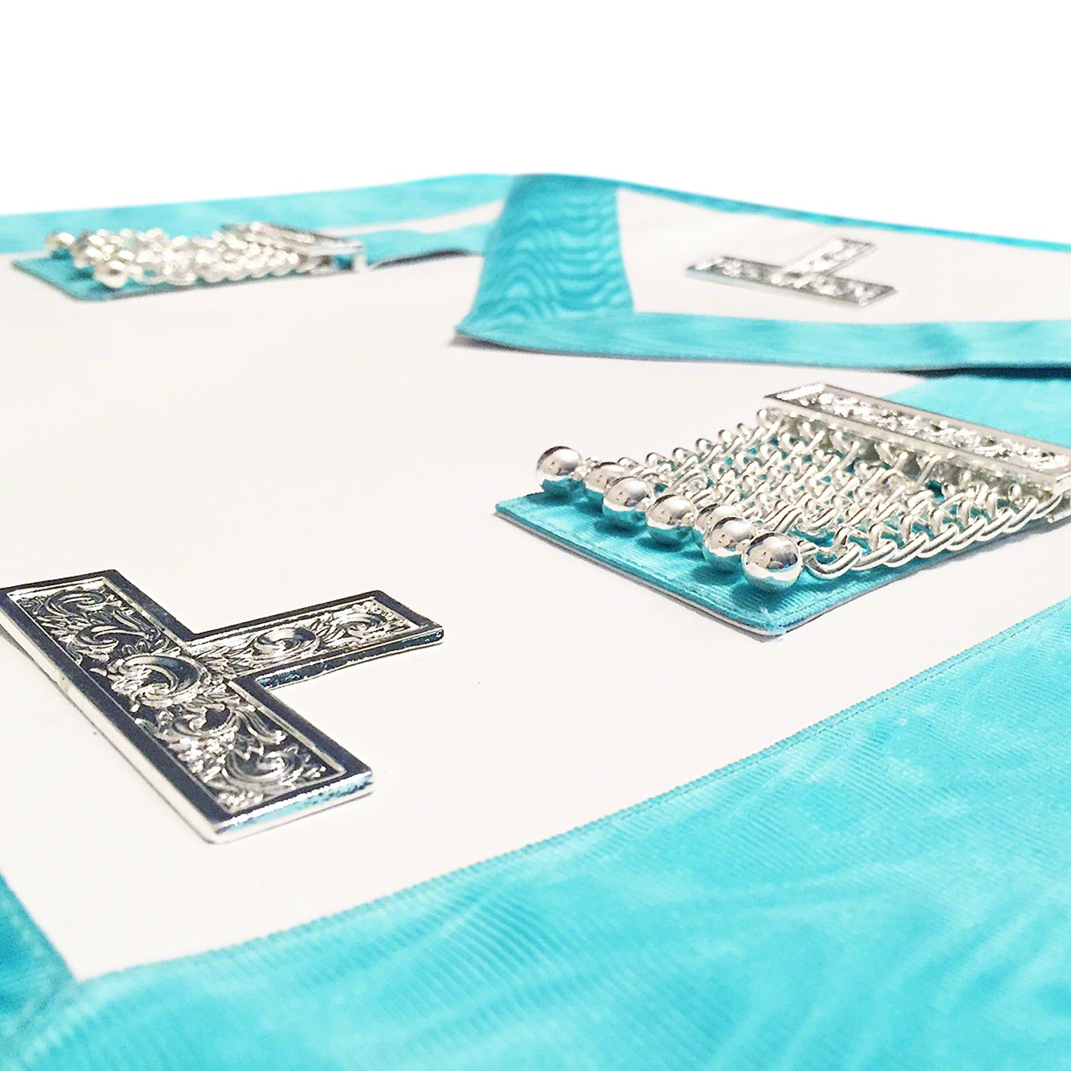 Masónico Craft worshipful Master WM Premium piel sintética delantal