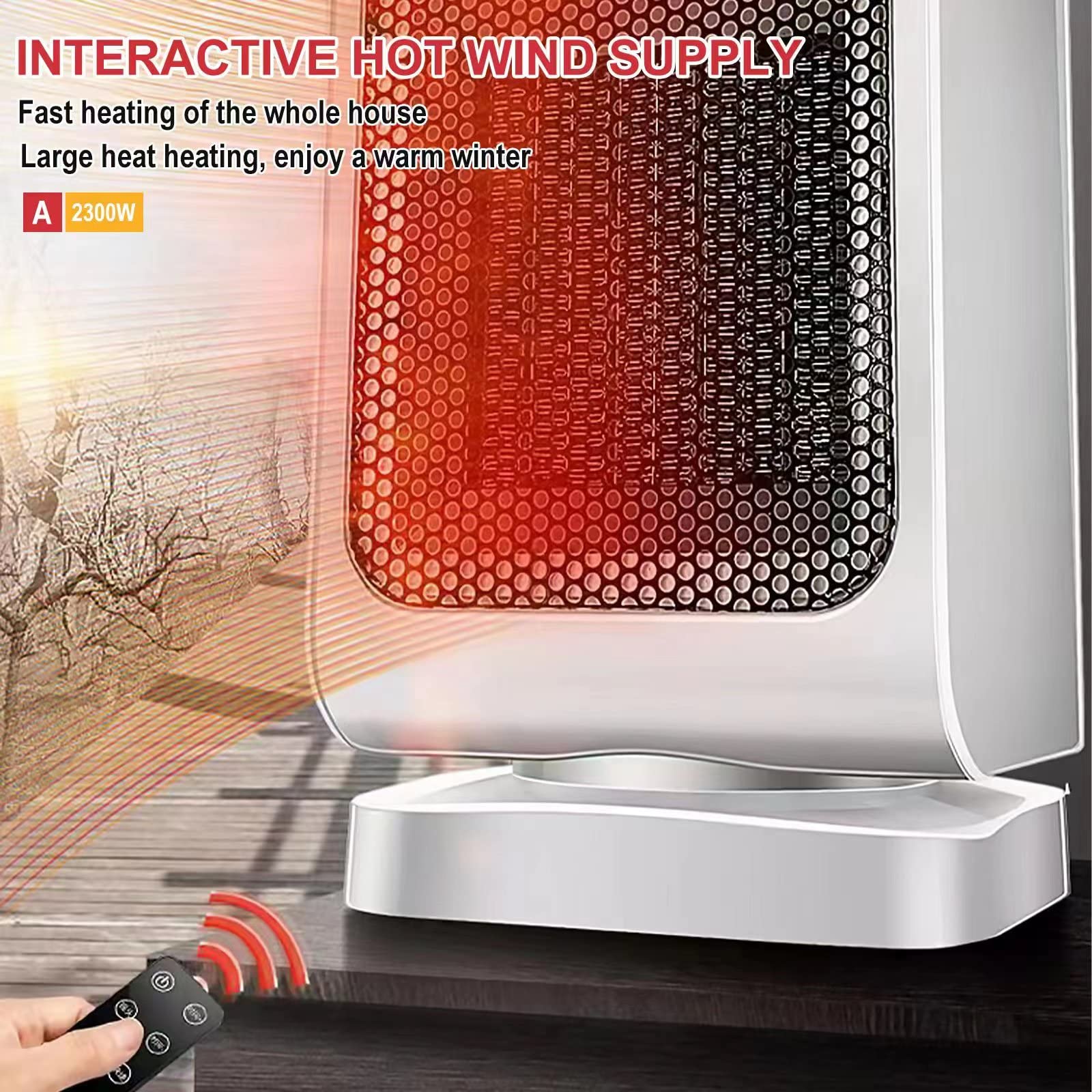 Electric Heater Portable Heater Plug In Wall Heating 800w