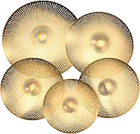 Vista 8 de MECCANIXITY Juego de platillos silenciosos de 14 pulgadas, 16 pulgadas, 18 pulgadas, 20 pulgadas, platillos de práctica de bajo volumen con bolsa