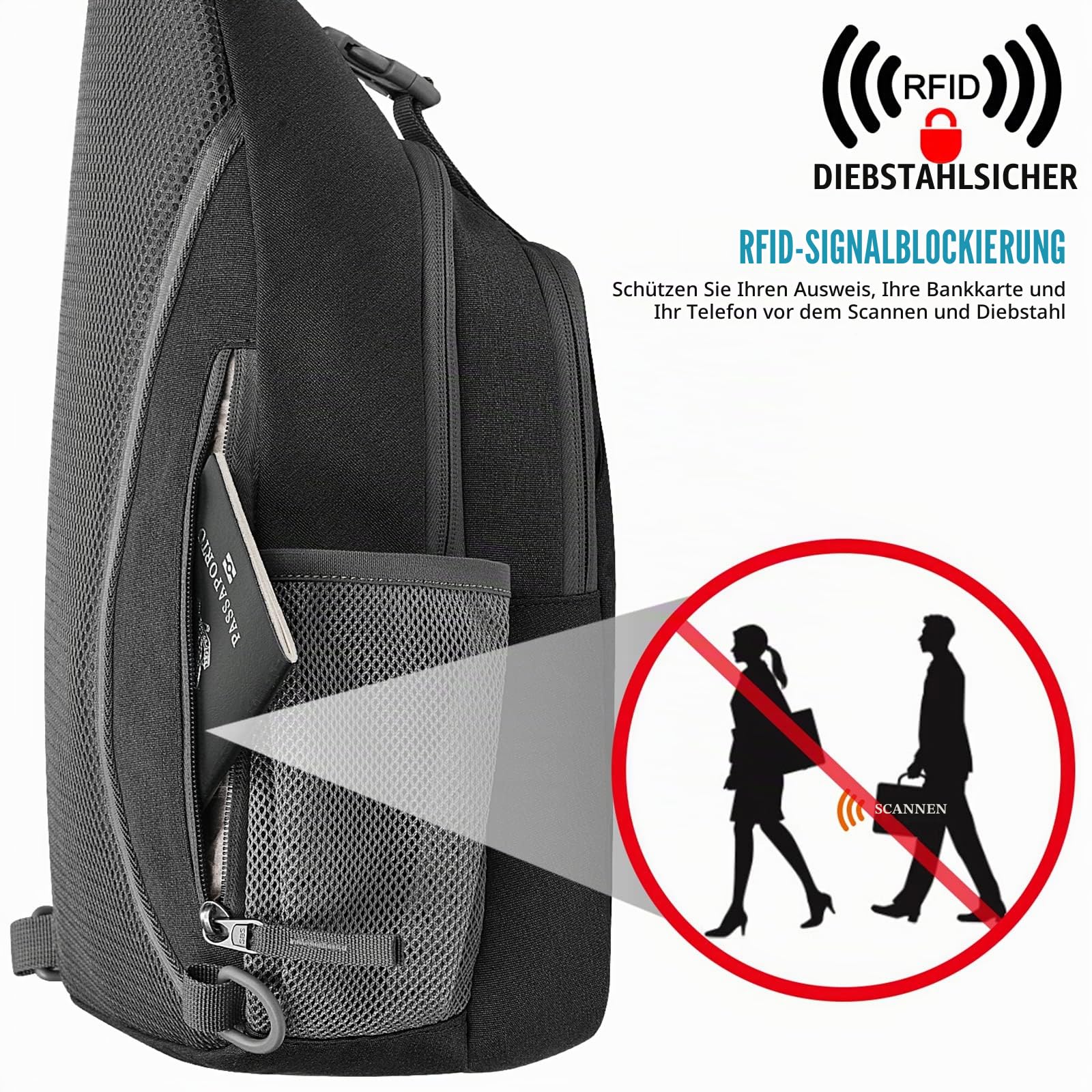 G4Free Gemischte Schultertasche (1 Stück)