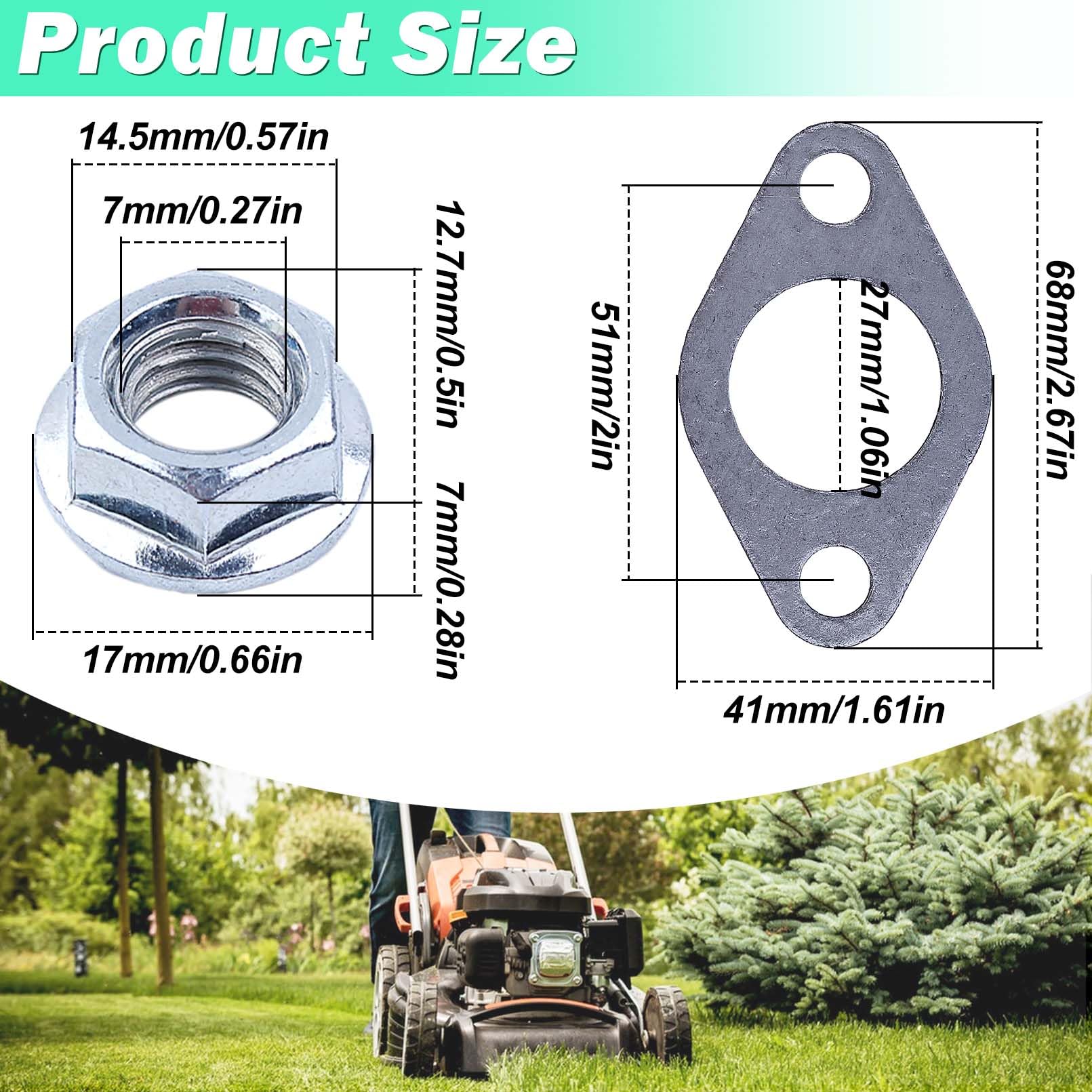 Marmitta Scarico per Honda GX390 GX340 13HP 11HP Motore, ADEFOL Scarico con Tubo + Guarnizione Ricambi per Motori a 4 Tempi Valvole di Scarico Accessori Marmitta Silenziatore
