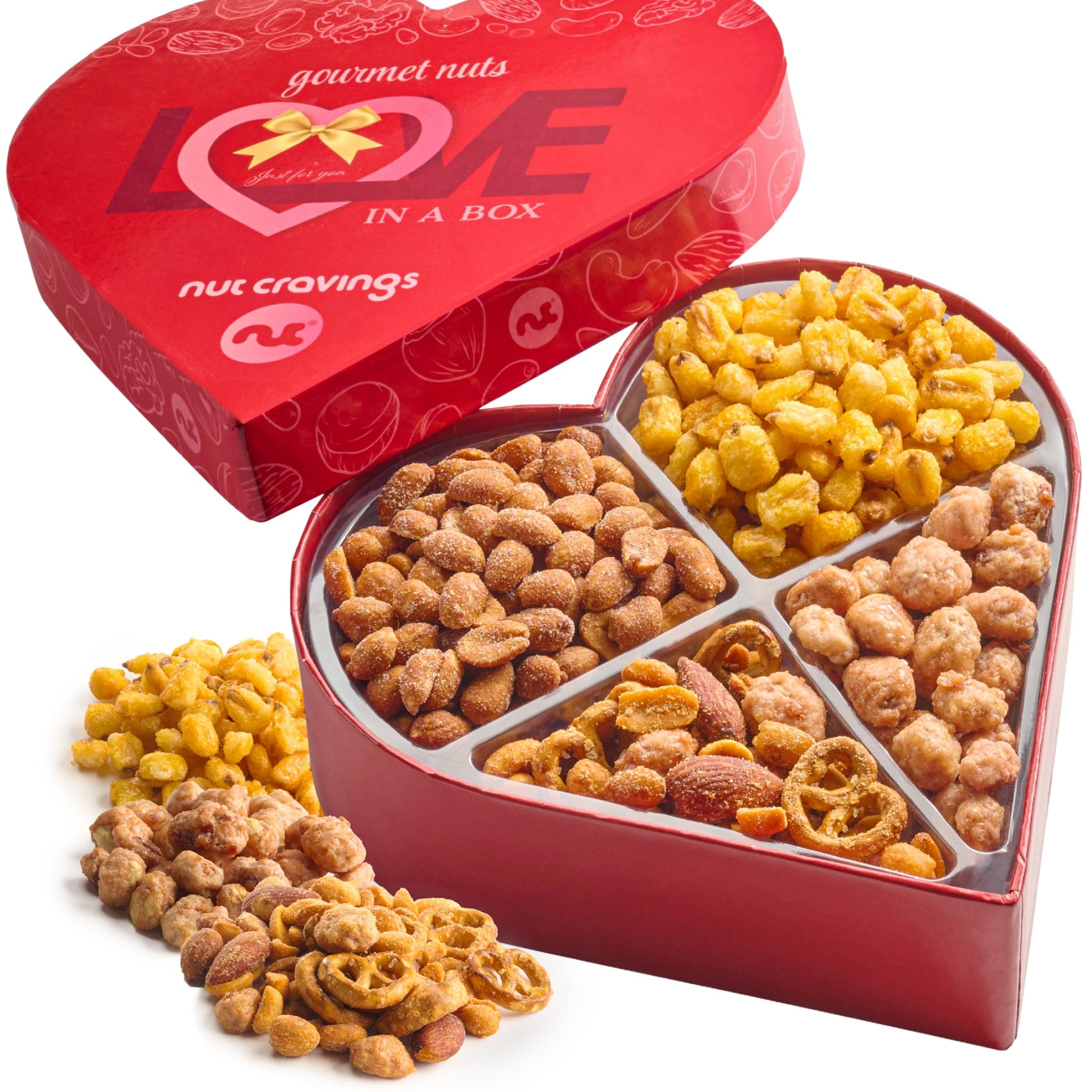 Heart-shaped Nuts Gift Box (1Lb)