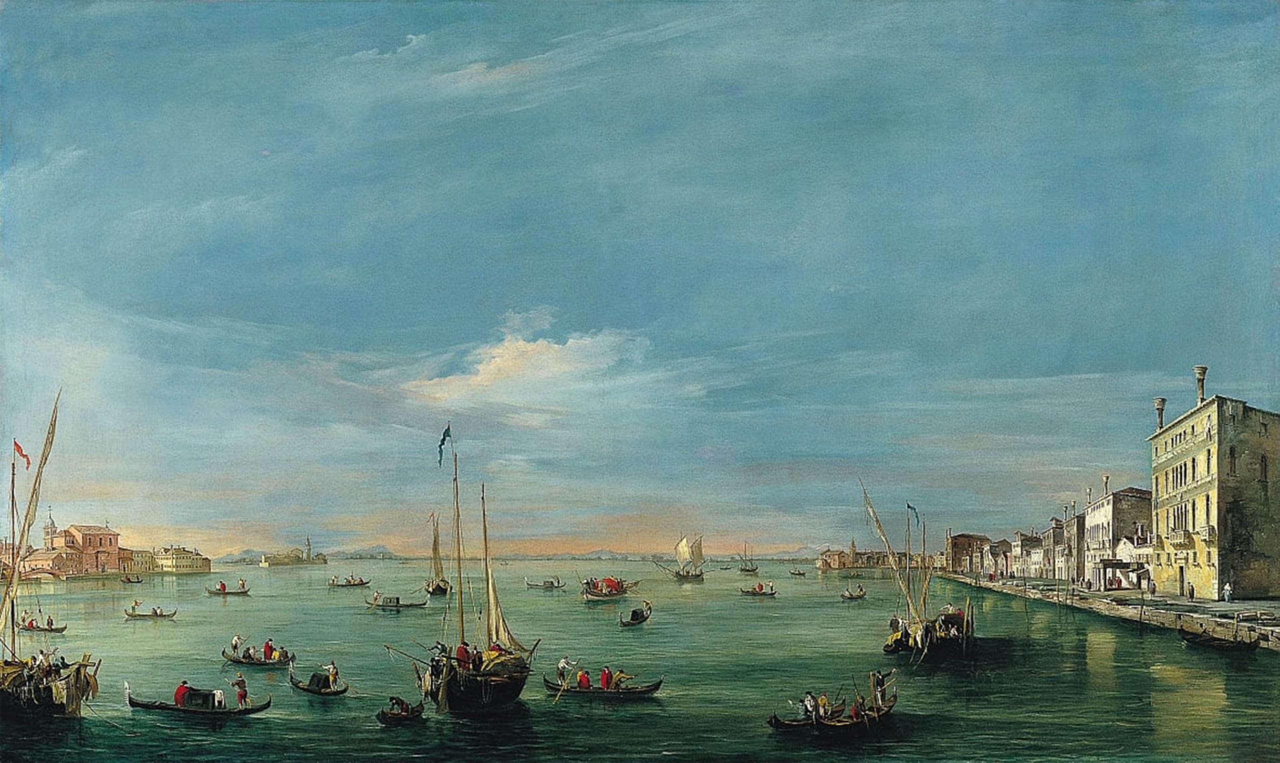 POSTERIIk Famous Print Pop Art Wall Art Graffiti View of the Giudecca Canal and the Zattere by Francesco Guardi Art Prints for Home Decor 60x90cm