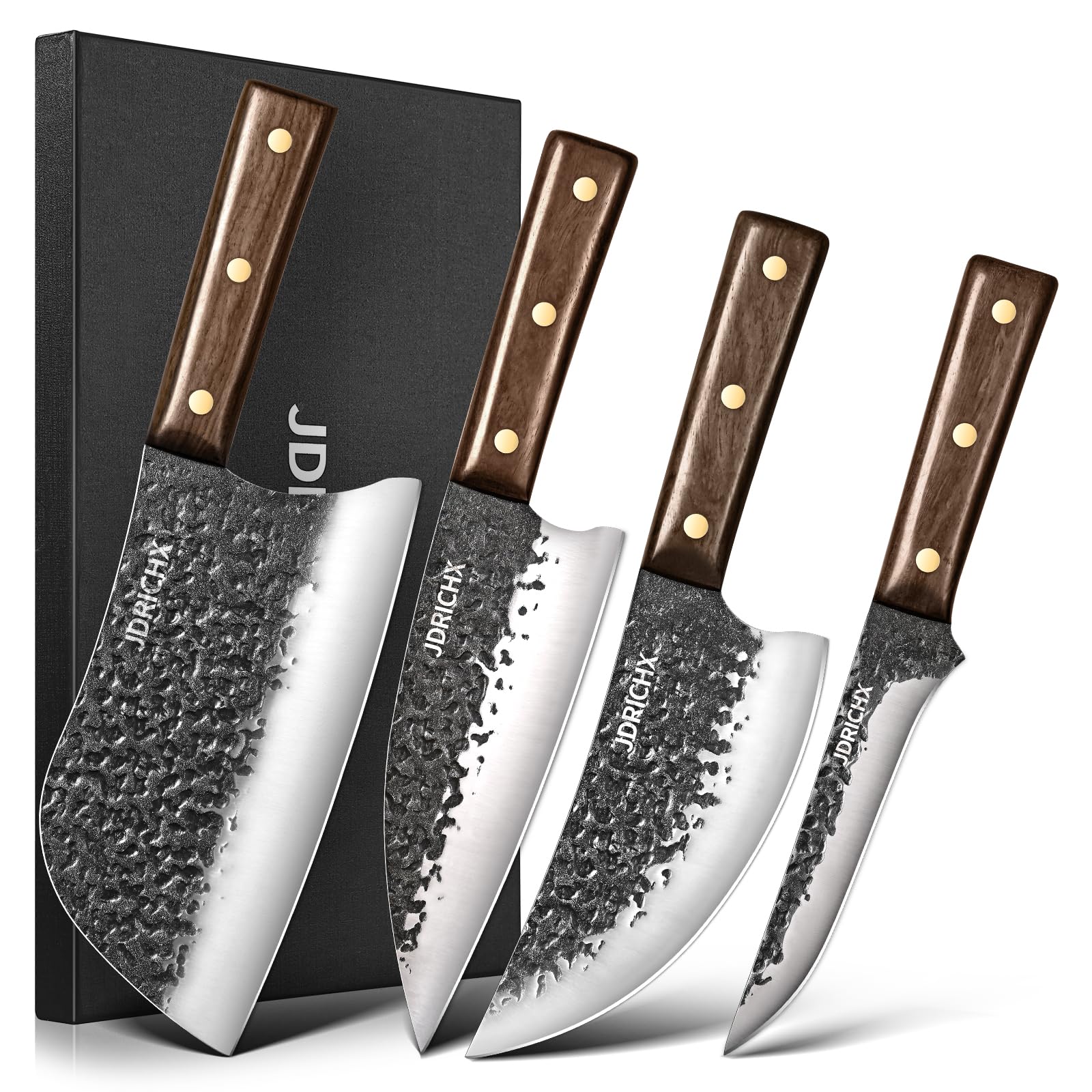 Amazon.com: JDRICHX Meat Cleaver Set – Hand Forged High Carbon