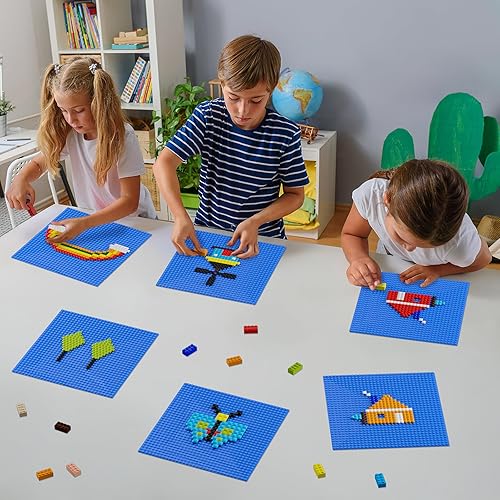 Miniatura 65 de Placas de base clásicas, paquete de 10 ladrillos de construcción grandes de 10 x 10 pulgadas, compatibles con todas las principales marcas, regalo