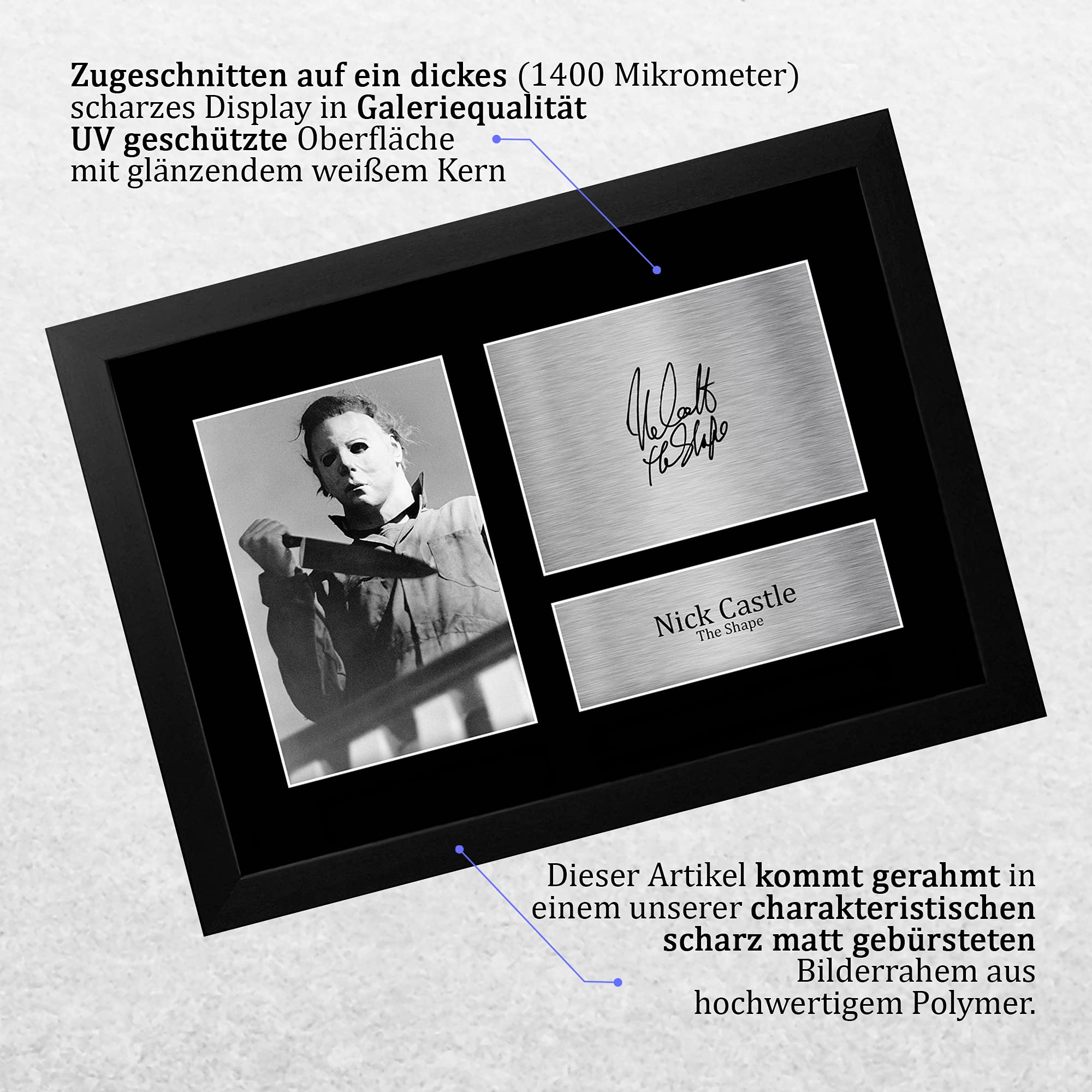 HWC Trading FR Roger L Jackson Scream Ghost Face - A4 Framed Regali Stampati Autografo Firmato Immagine Per Gli Appassionati Di Memorabilia Di Film